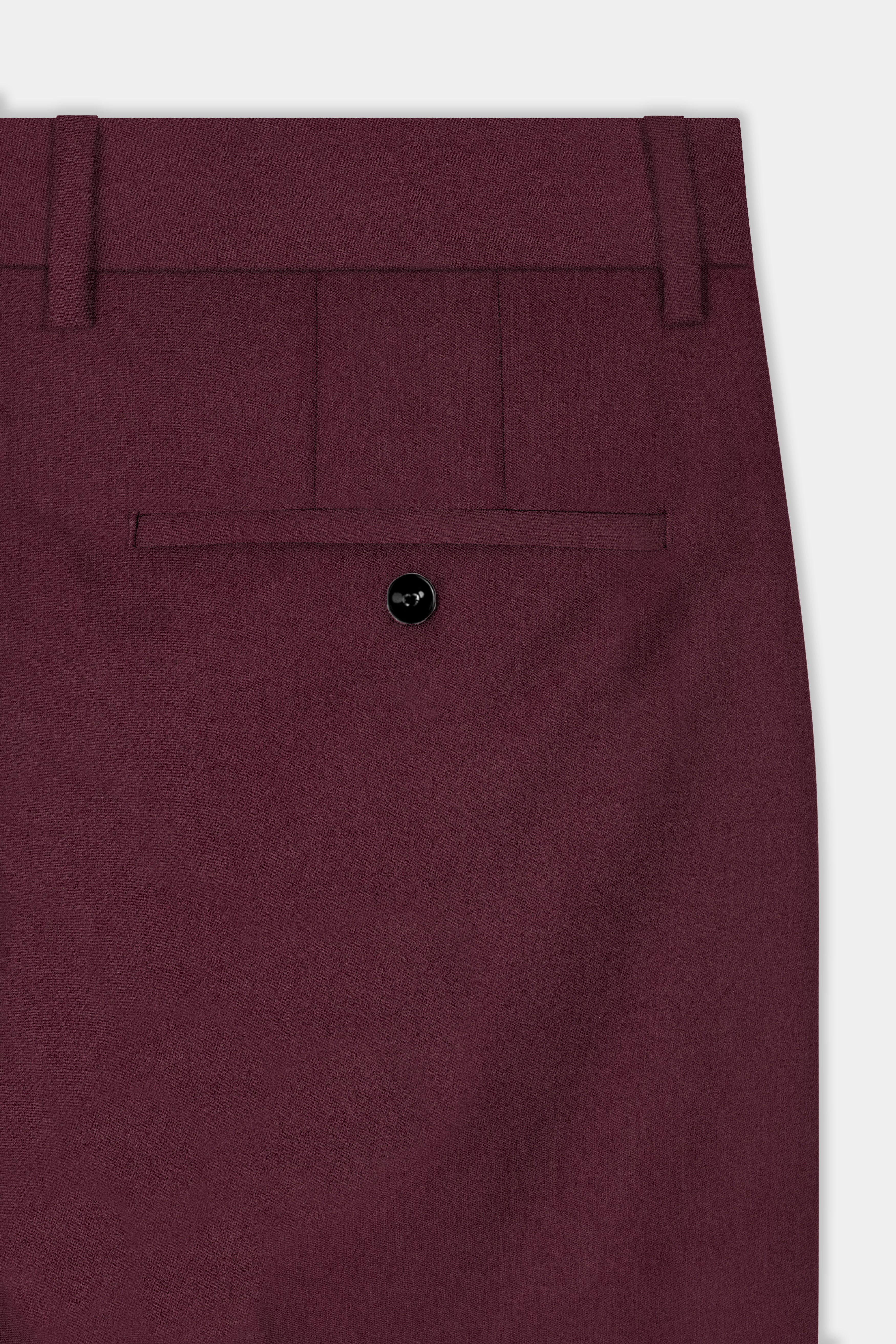 Tamarind Maroon Wool Blend Pant