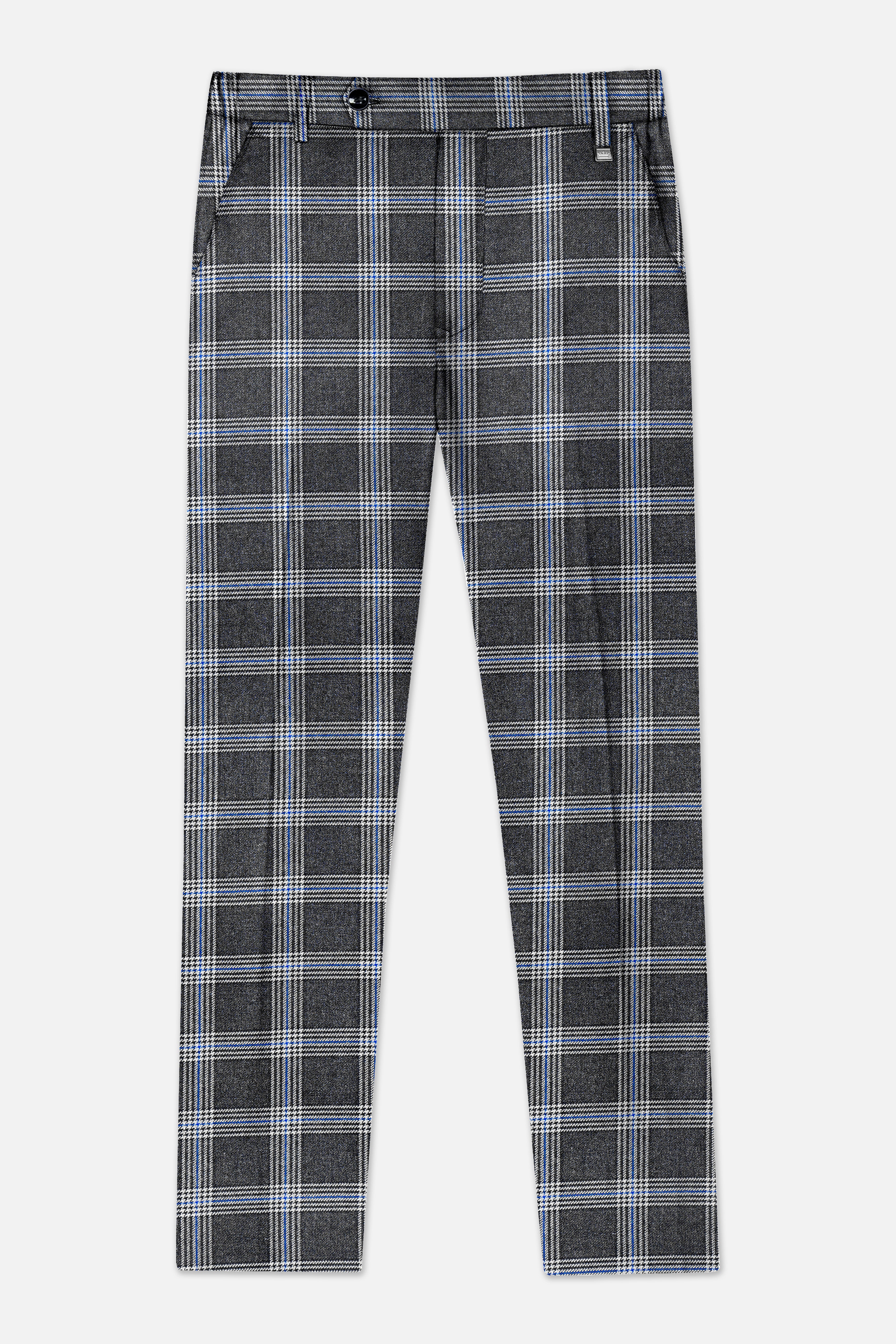 Iridium Gray Plaid Tweed Pant