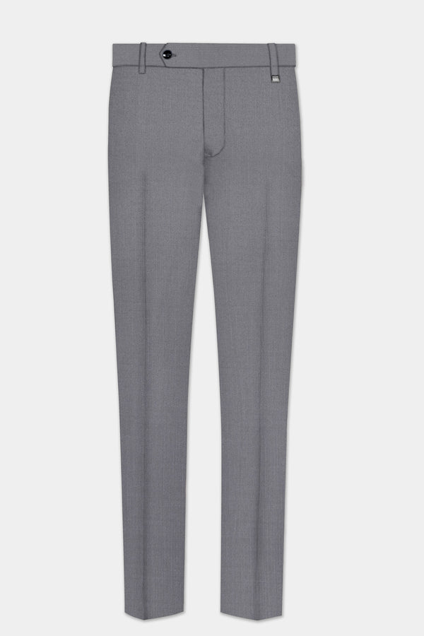 Dorian-Friar Gray Solid Wool Rich Slight Stretch Waistband Pant