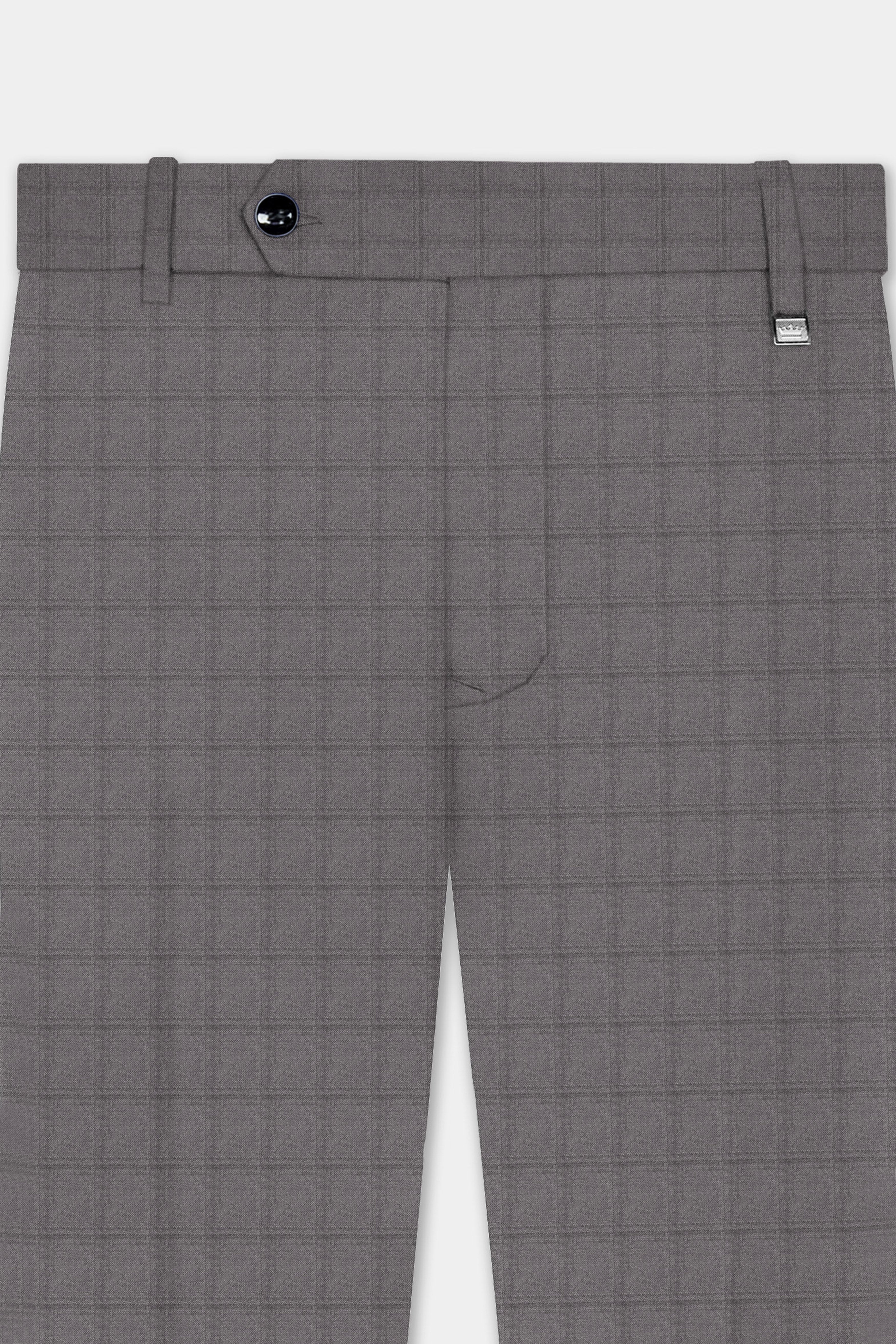 Ironside Gray Windows Wool Rich Stretchable Waistband Pant