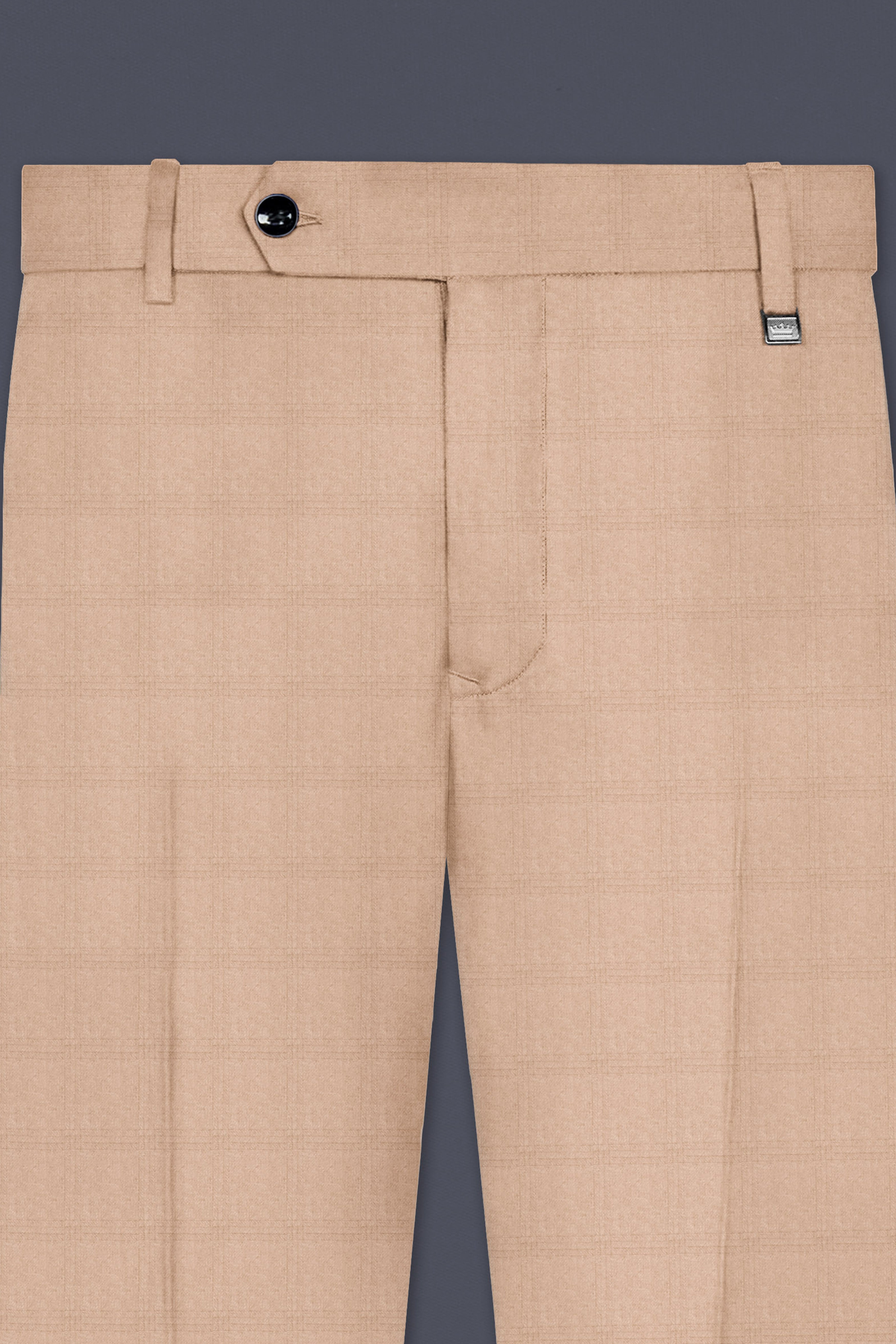 Velcrema-Sorrell Cream Wool Rich Stretchable Waistband Pant