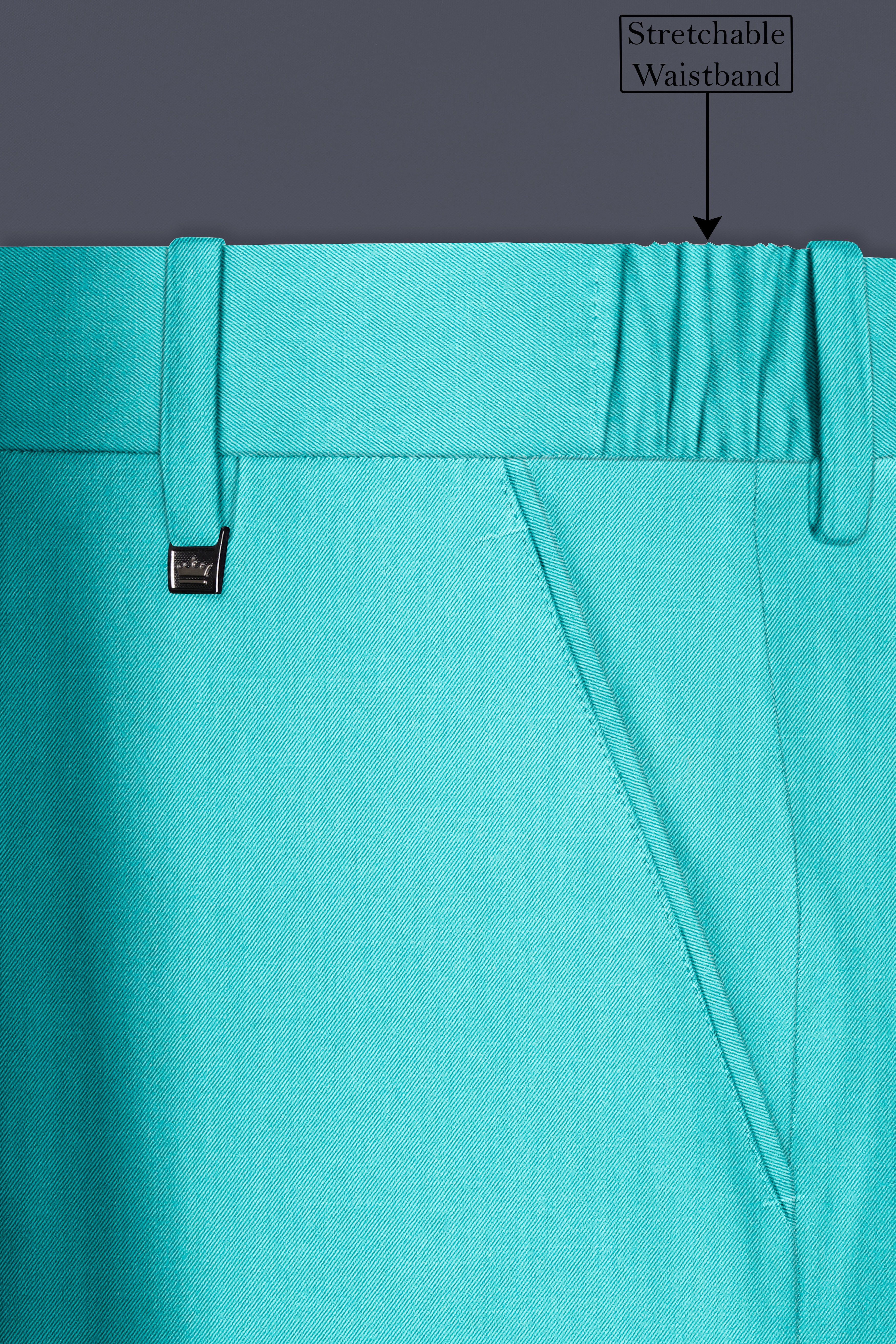 Aegir-Viking Blue Wool Rich Stretchable Traveler Pant
