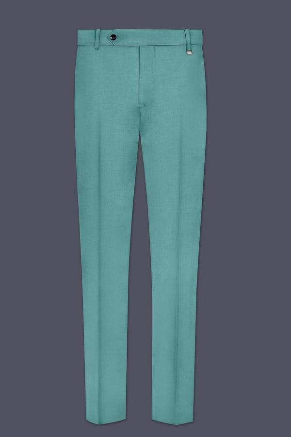 Travirid-Gothic Green Wool Rich Stretchable Traveler Pant