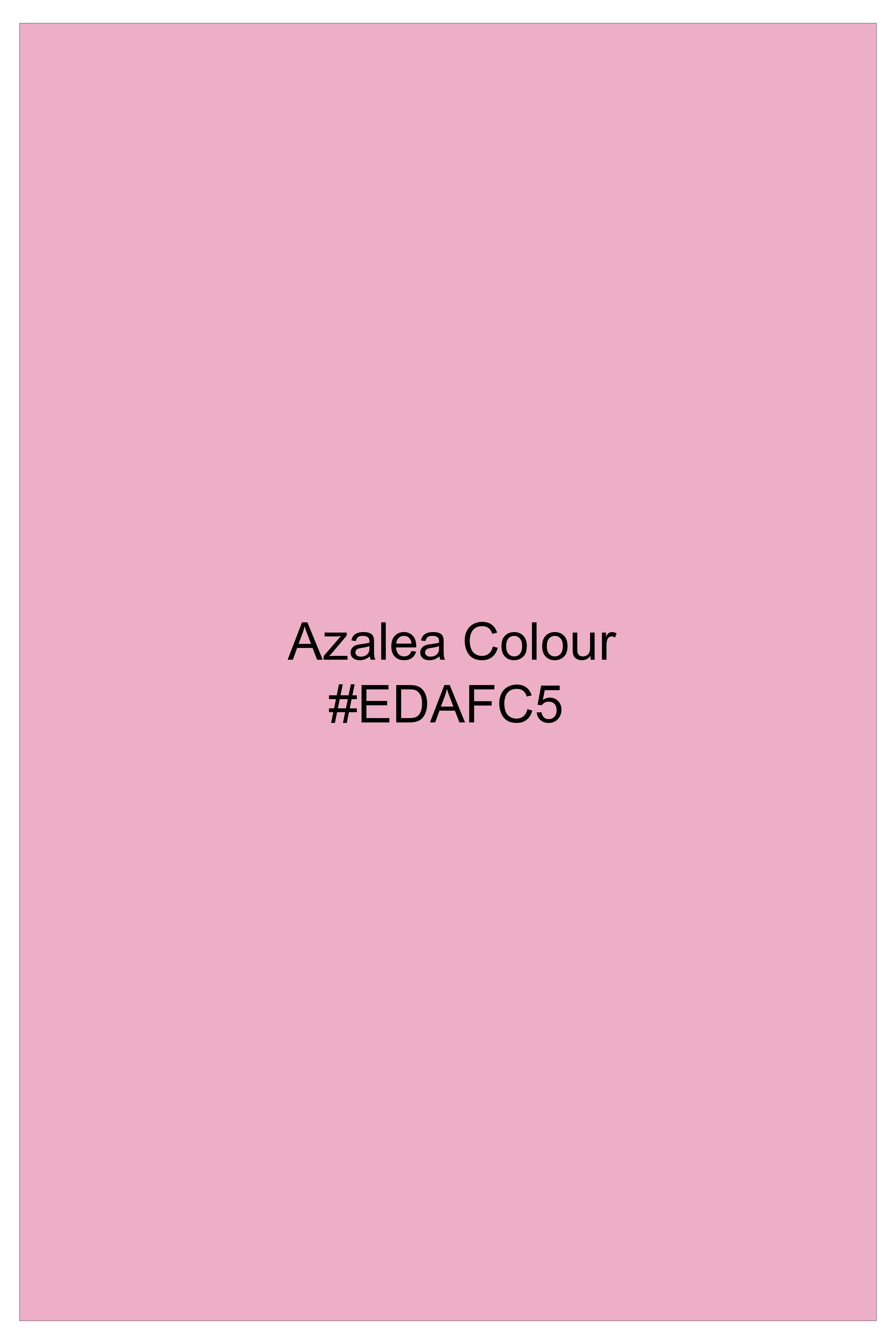 Fleurvel-Azalea Pink Velvet Stretchable Waistband Pant