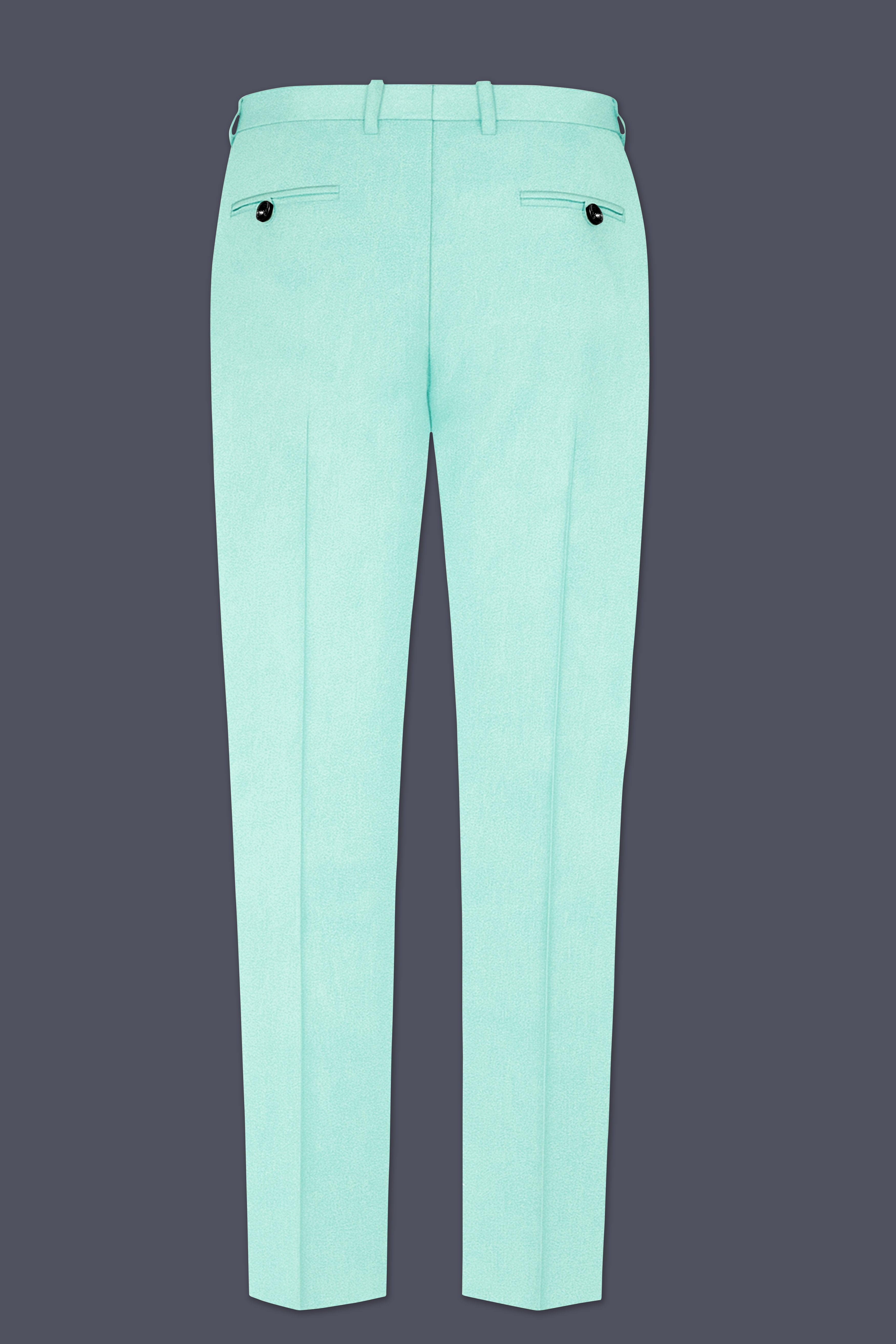 Verdalis-Cruise Green Textured Velvet Stretchable Waistband Pant