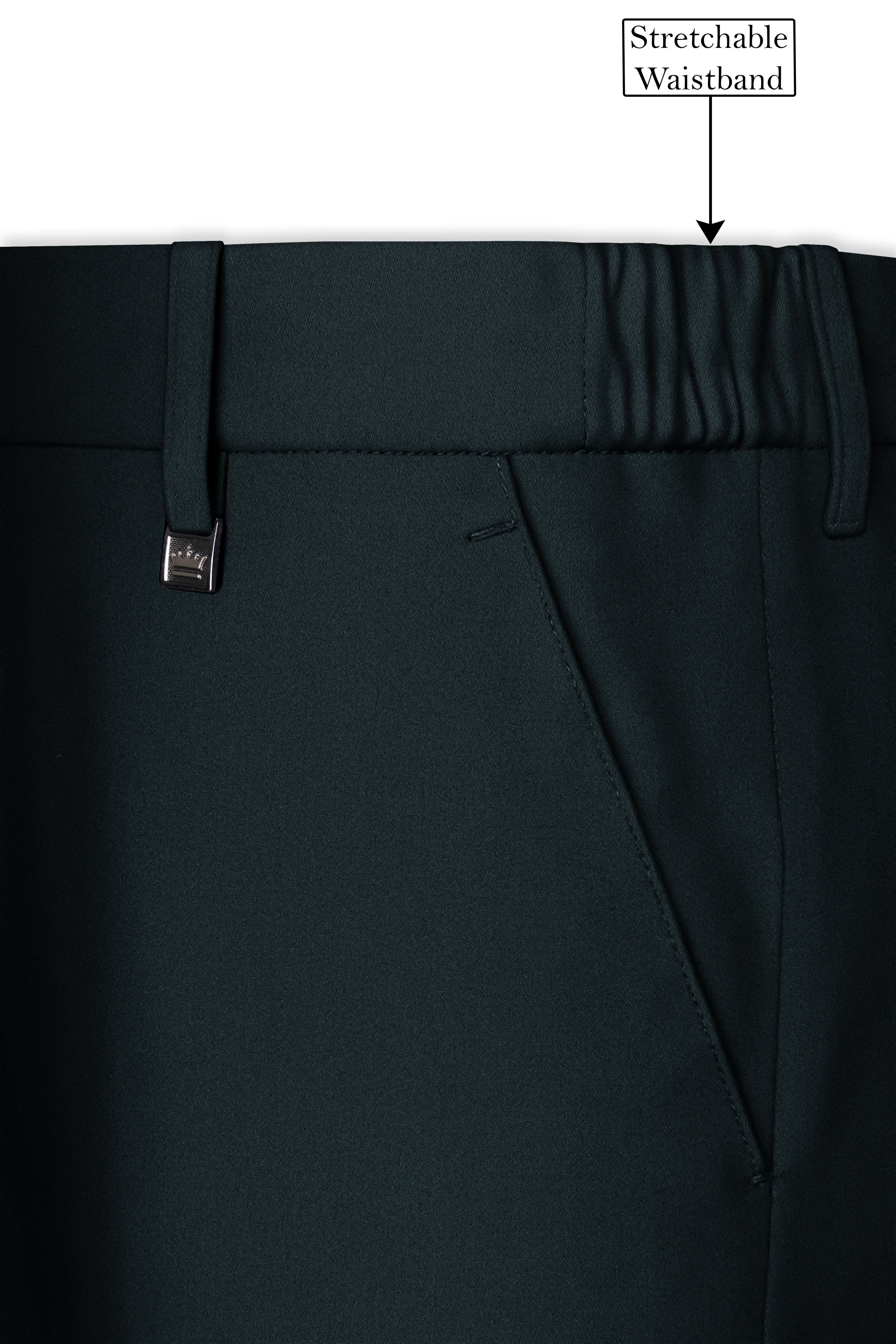 Virion-Aztec Green Premium Cotton Stretchable Waistband Pant