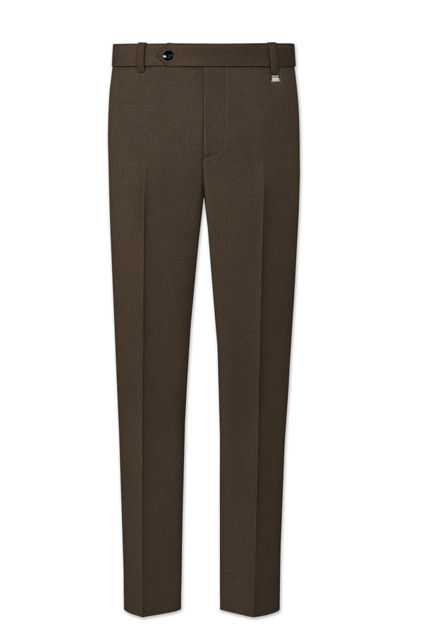 Jagvire-Birch Brown Premium Cotton Stretchable Waistband Pant