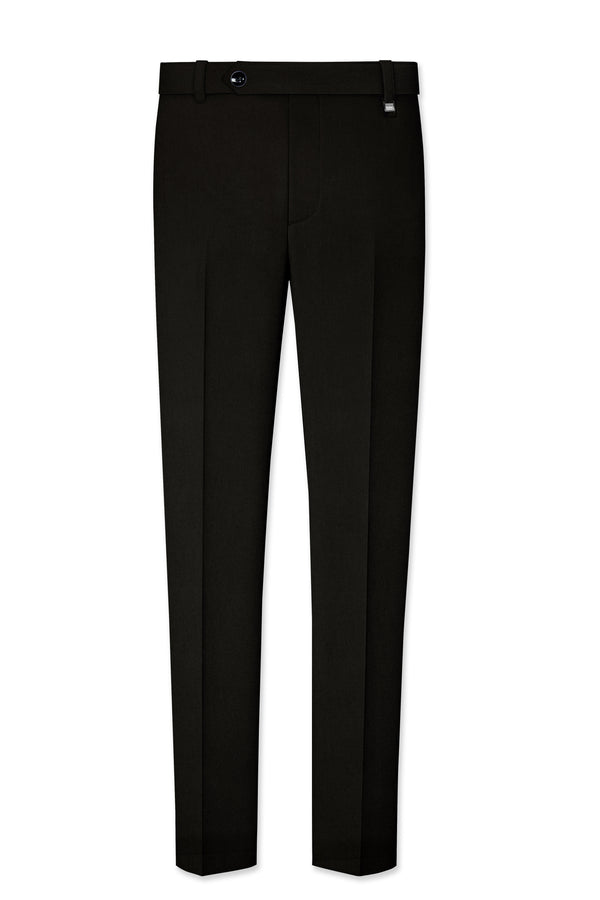 Jadivra-Jade Black Premium Cotton Stretchable Waistband Pant