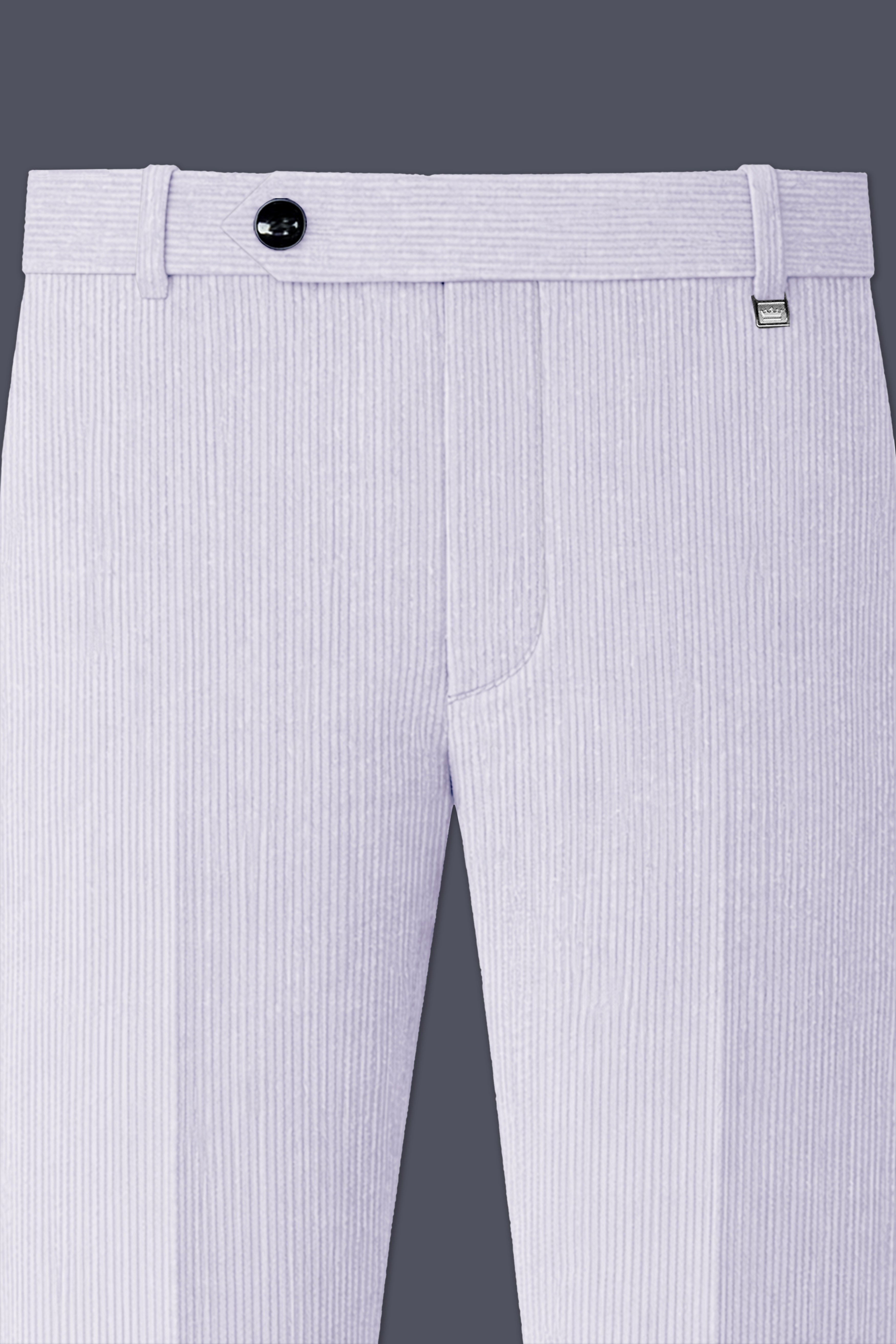 Auremerc-Mercury Gray Corduroy Premium Stretchable Waistband Pant