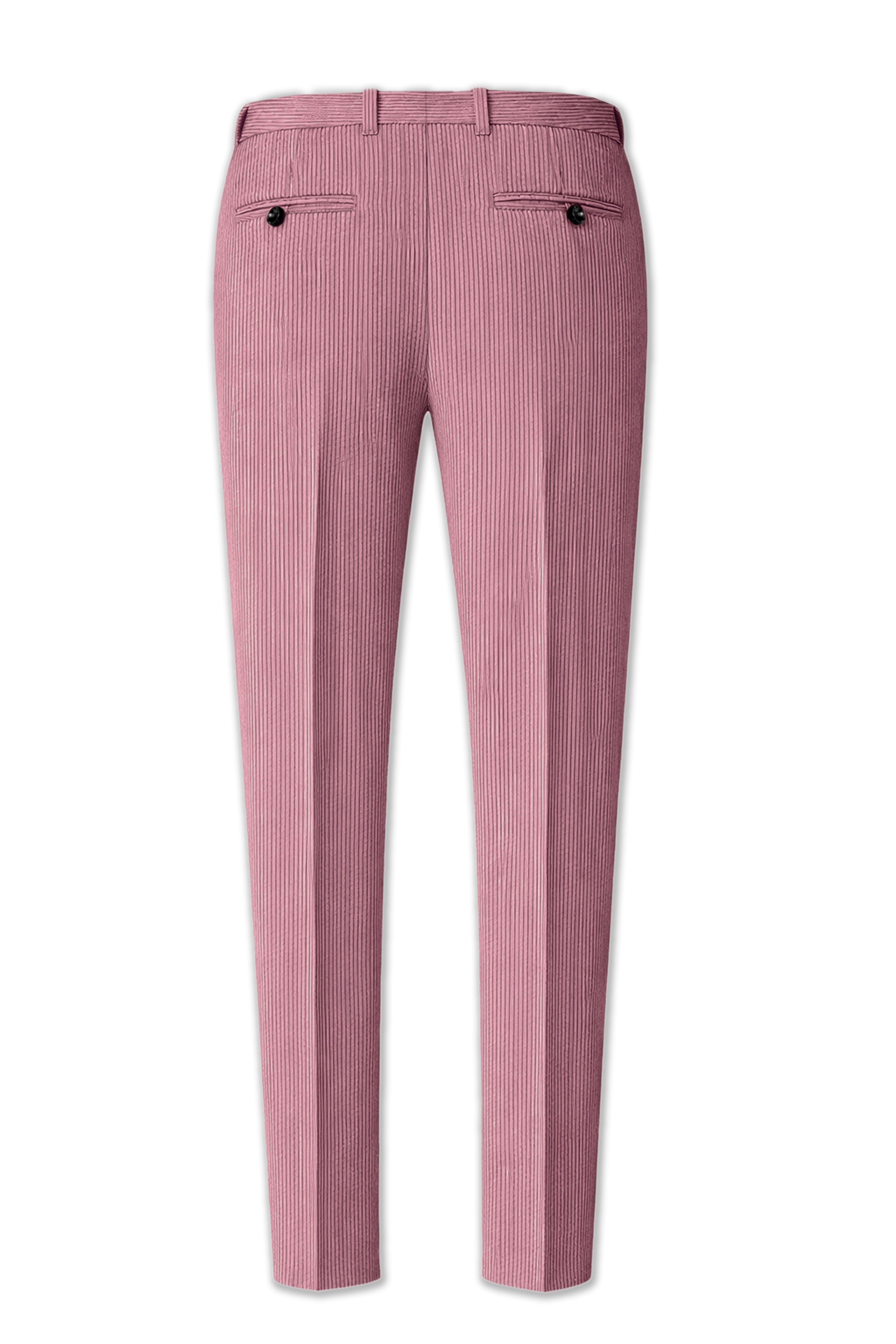 Petalux-Oriental Pink Corduroy Premium Stretchable Waistband Pant