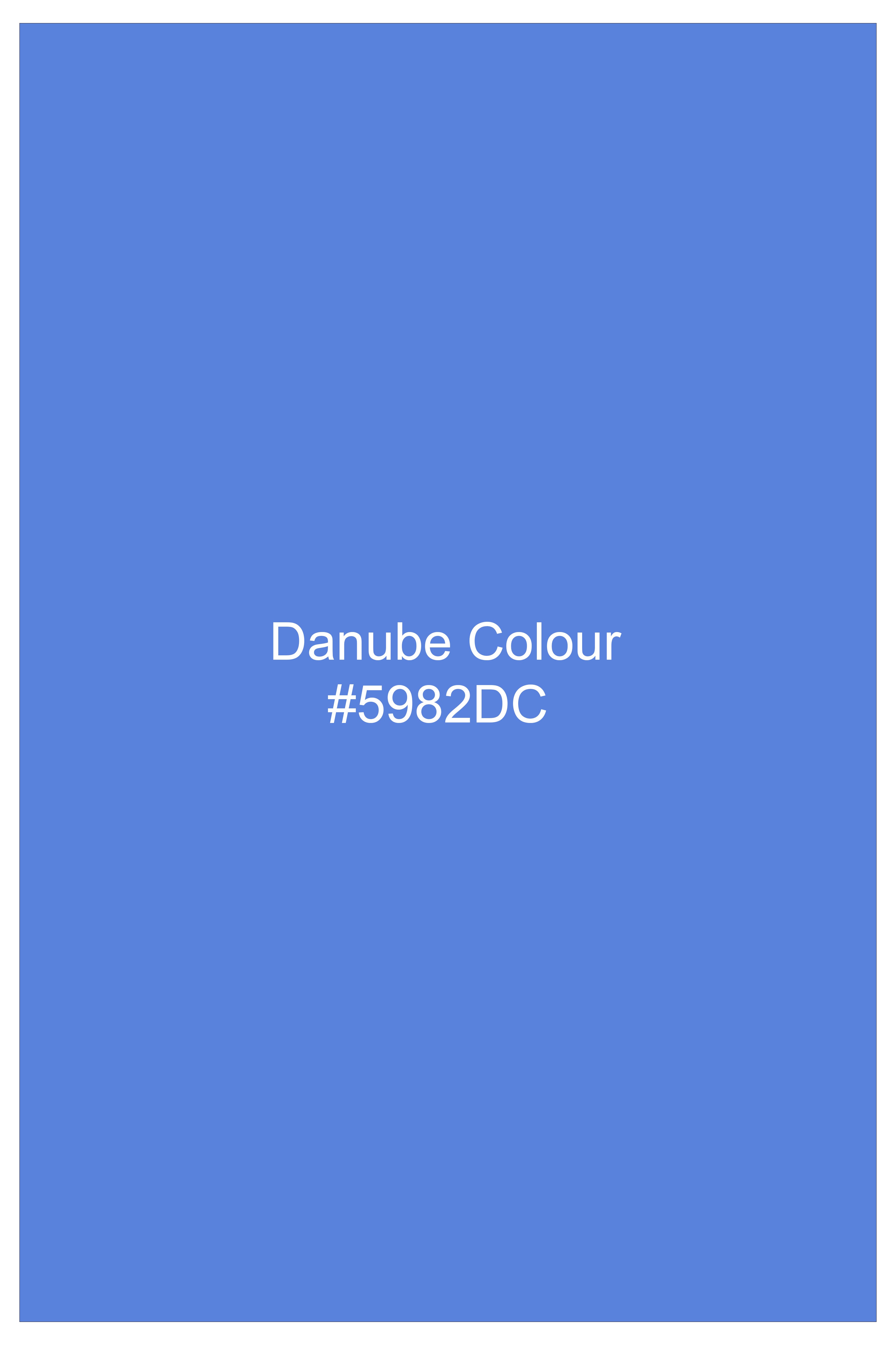Mariner-Danube Blue Wool Blend Stretchable Waistband Pant