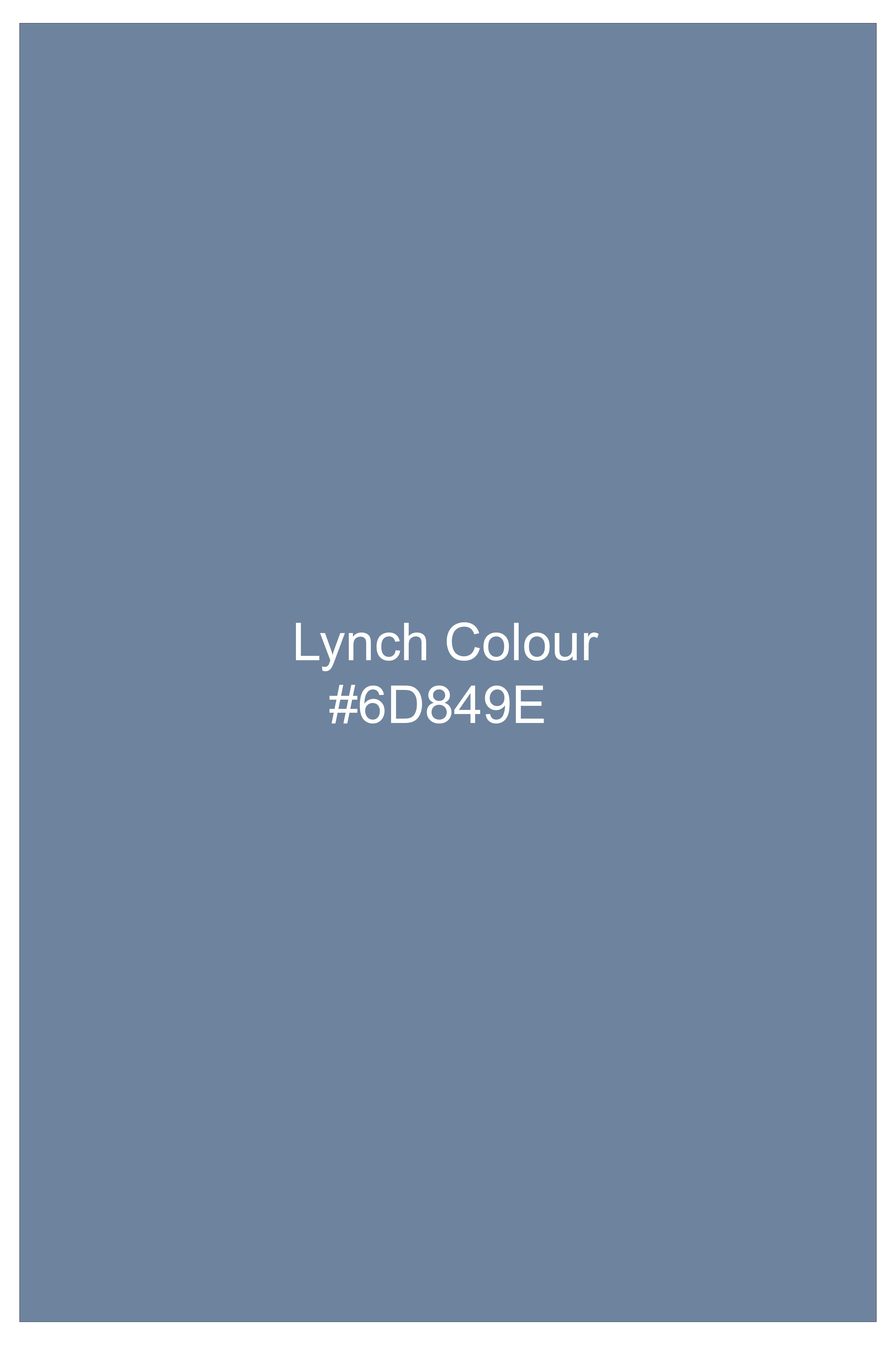 Celestor-Lynch Blue Wool Rich Slight Stretch Waistband Pant