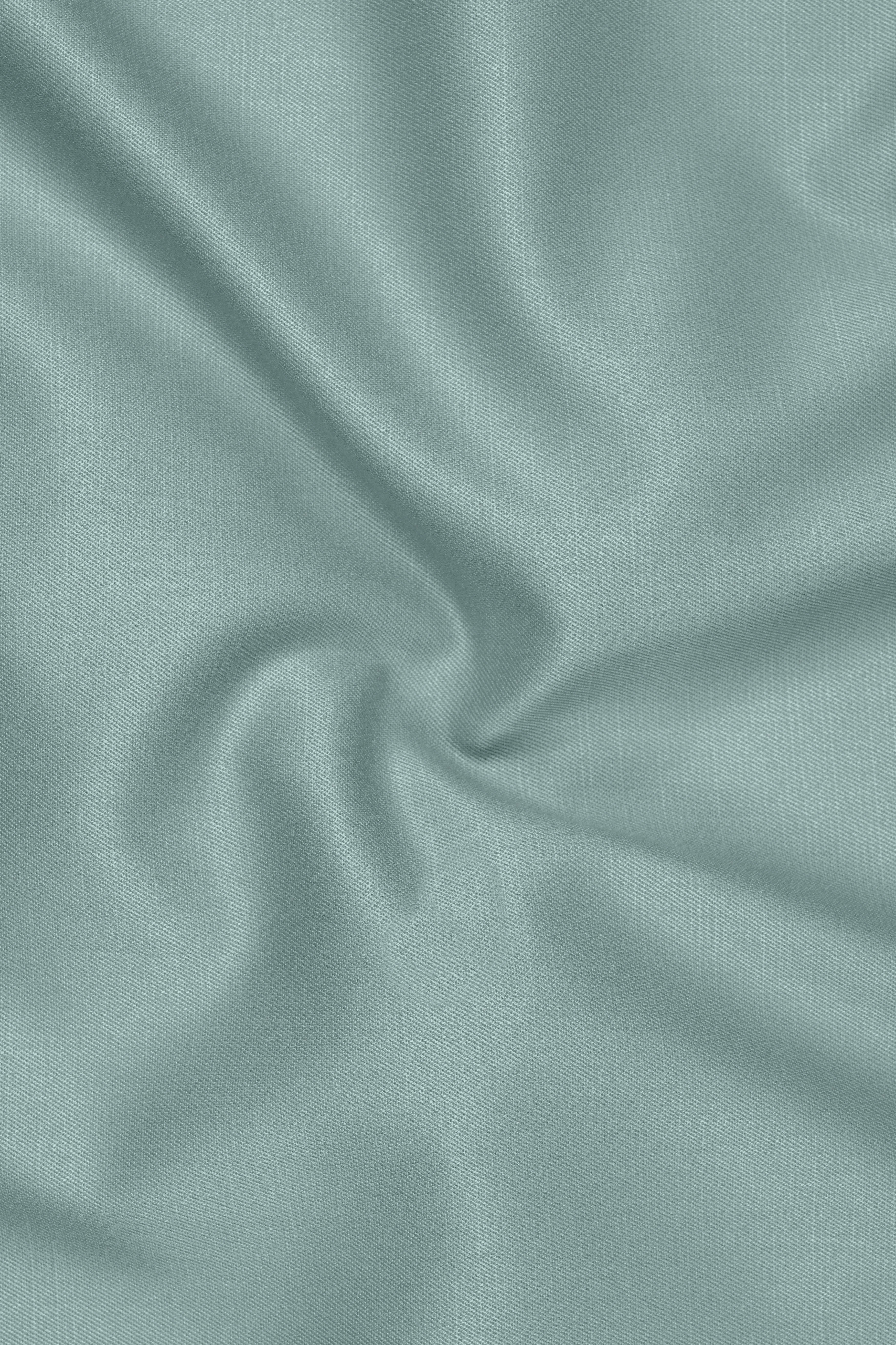 Tropic-Cadet Green Wool Rich Slight Stretch Waistband Pant