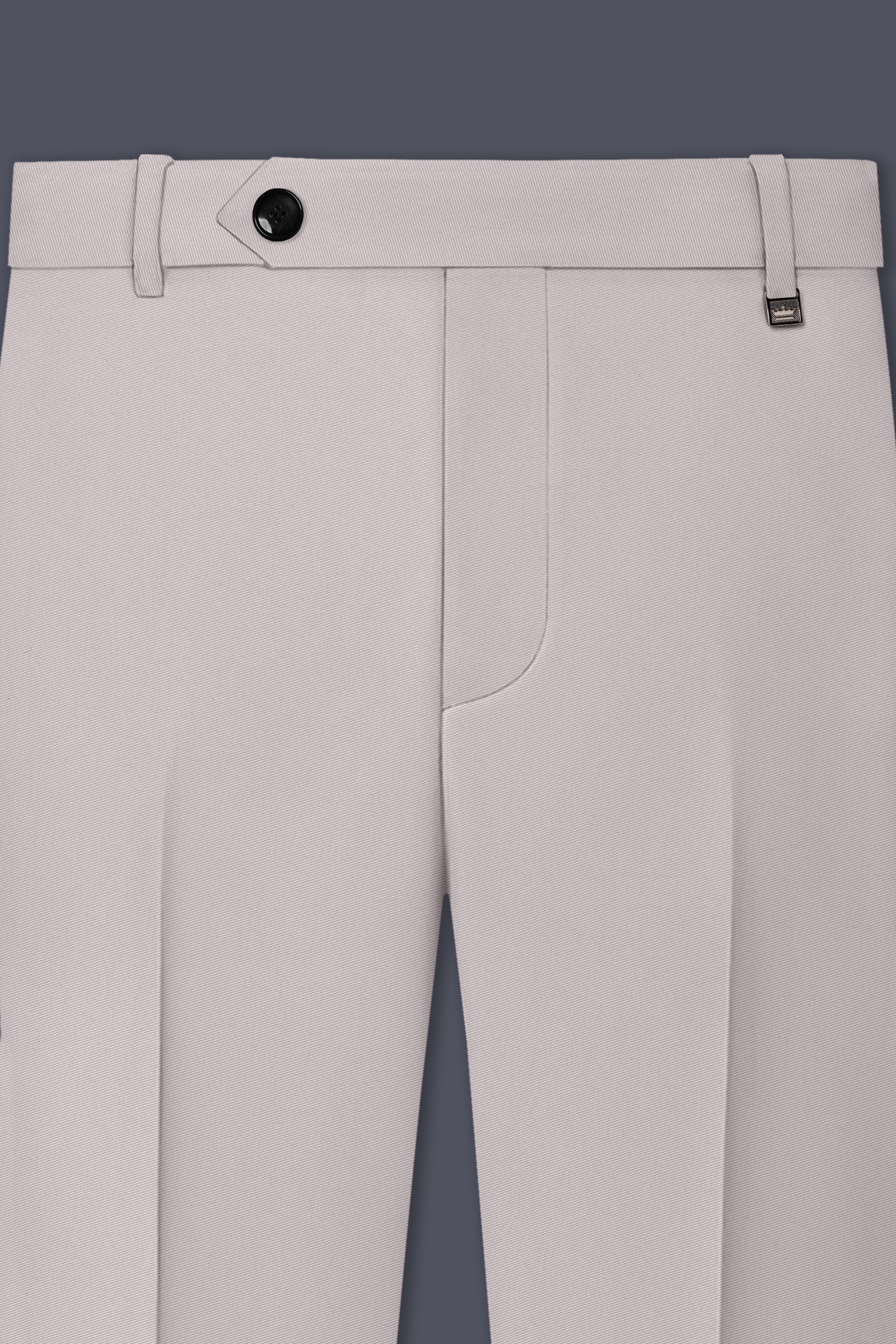 Lustre-Cloud Cream Slight Stretch Subtle Sheen Poly-Viscose Waistband Pant