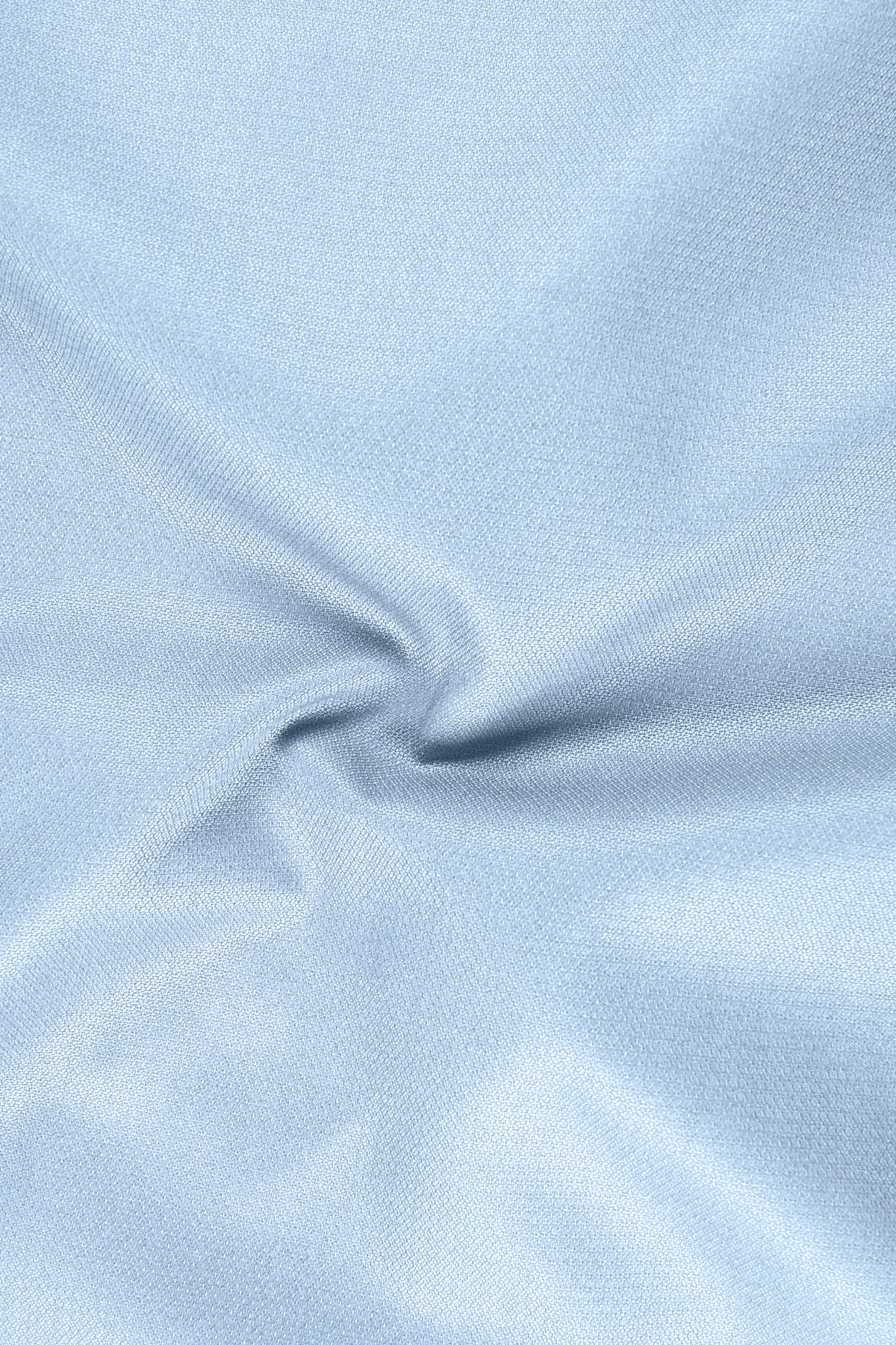 Azure-Heather Blue Diamond Textured Wool Rich Slight Stretch Waistband Pant