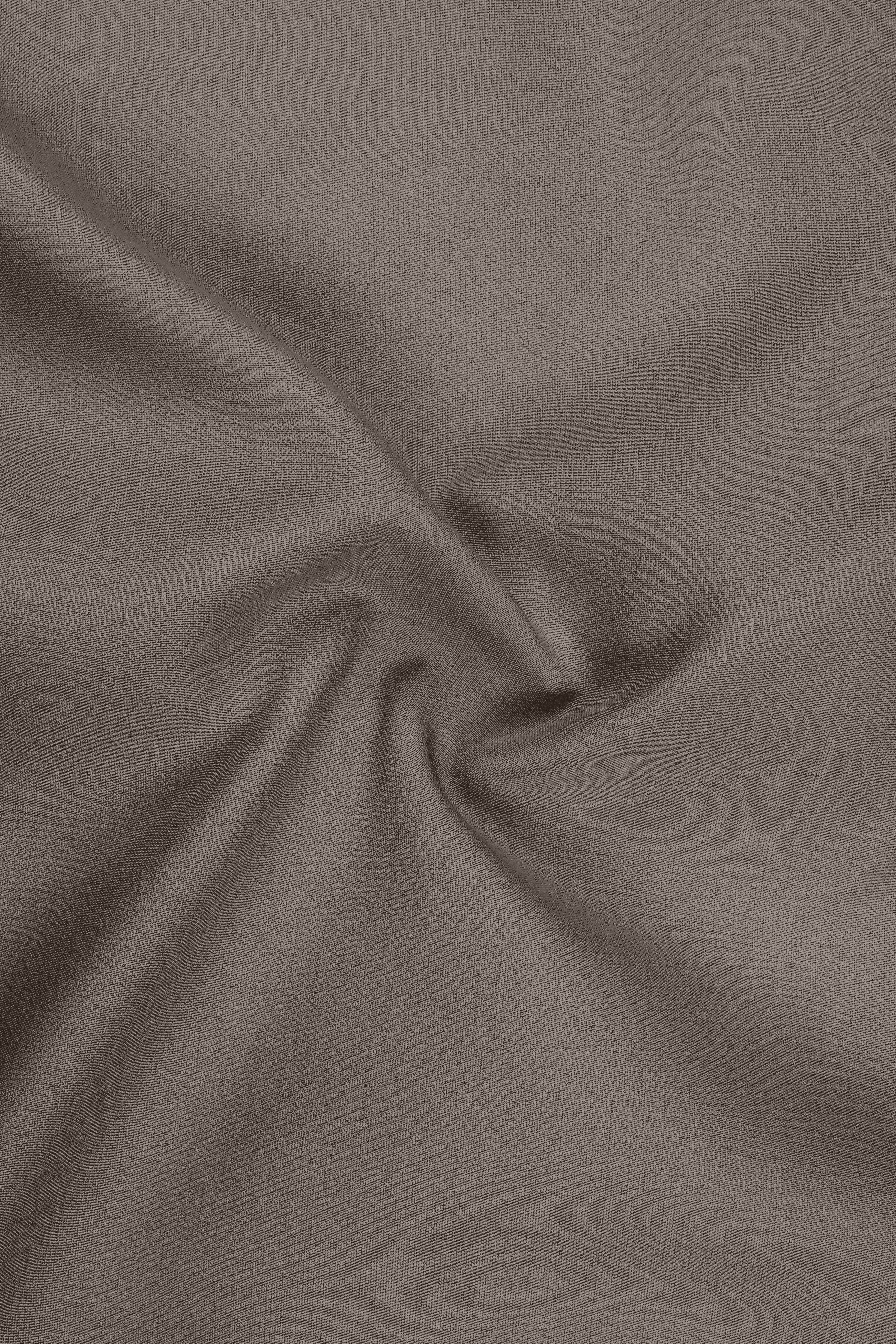Monarch-Korean Flint Brown 4-Way Stretch Wrinkle-Free Wool Rich Stretchable Waistband Pant