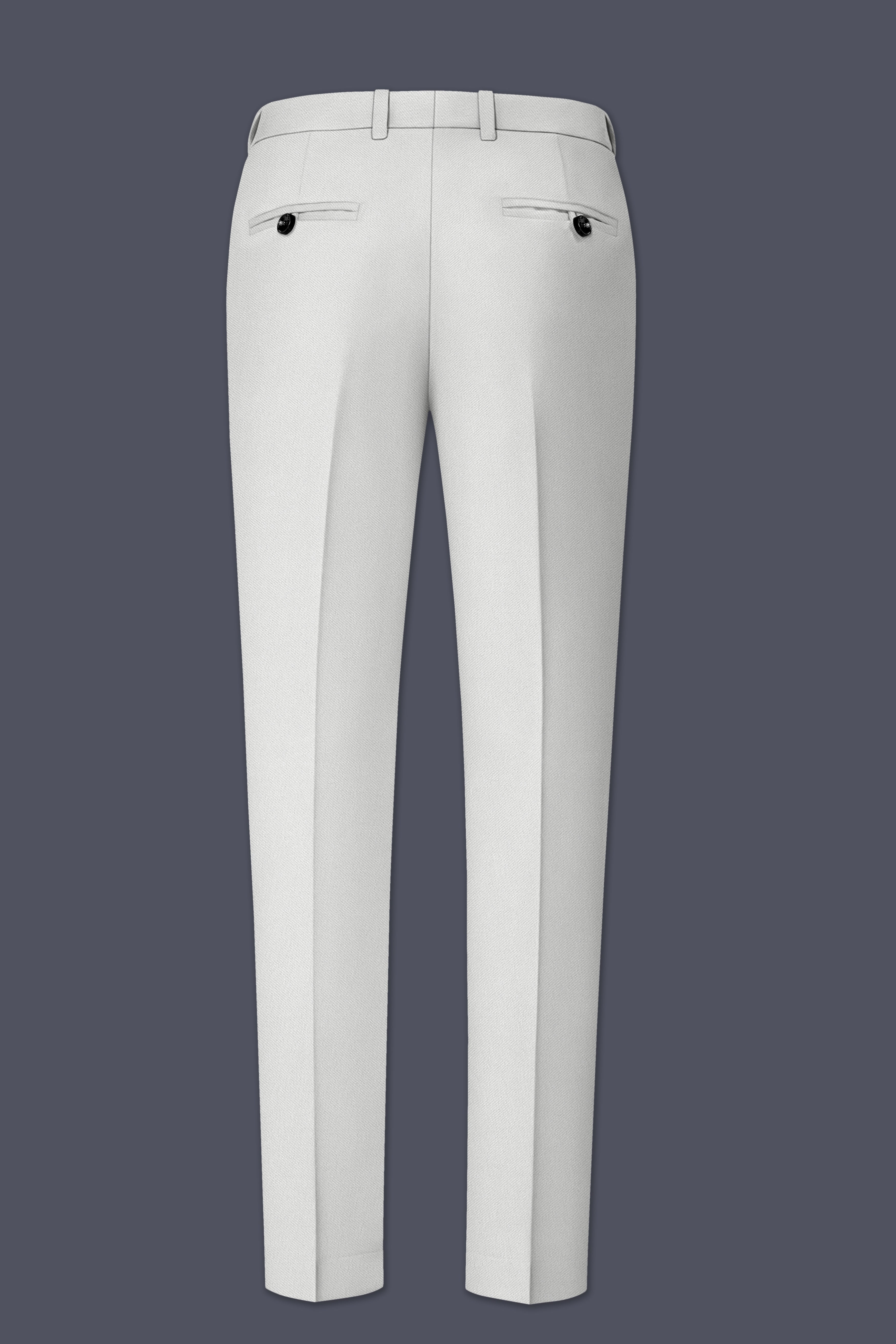 Axiom-Korean Nickel Gray 4-Way Stretch Wrinkle-Free Wool Rich Stretchable Waistband Pant