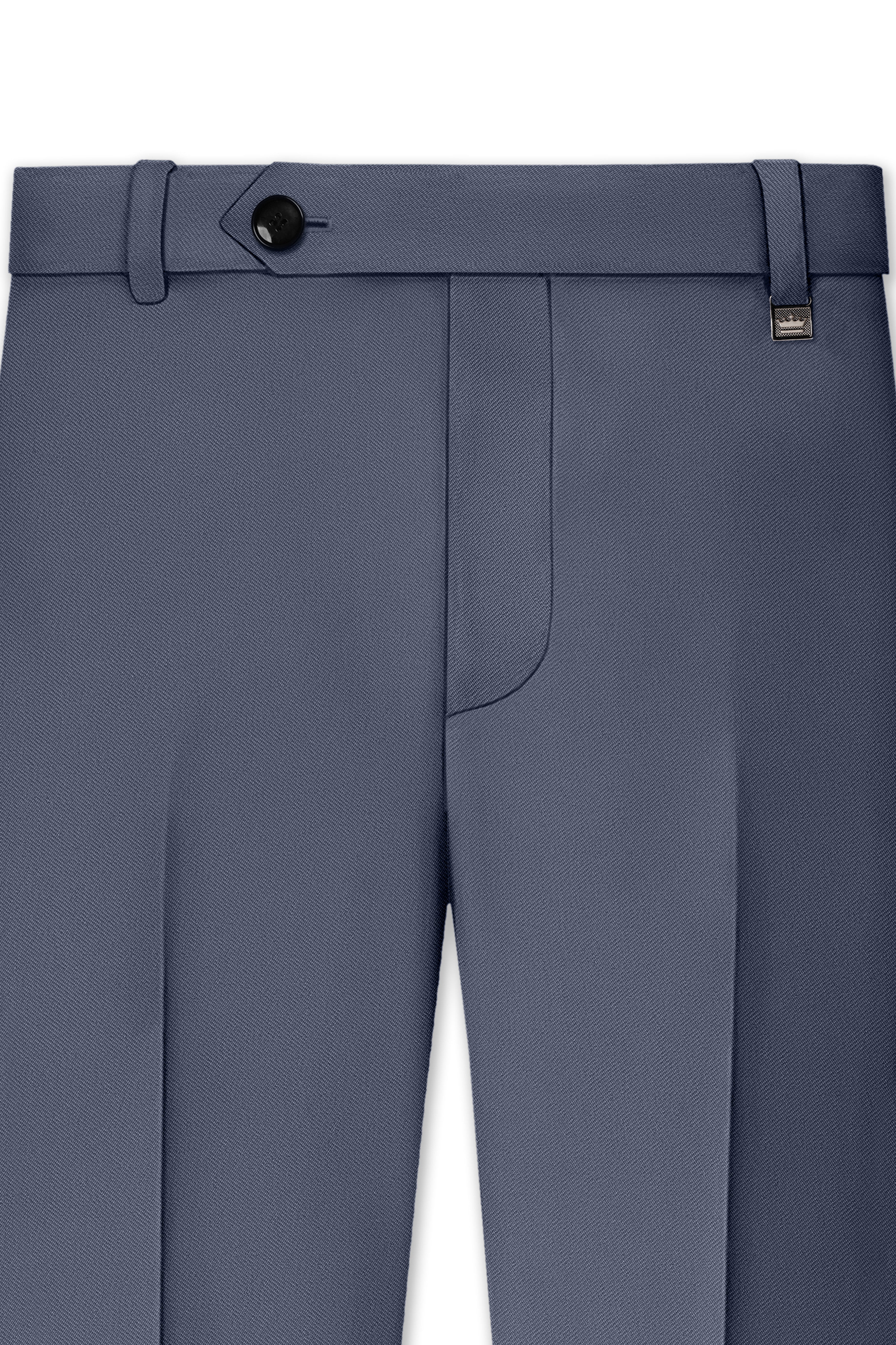 Monarch-Korean Dolphin Gray 4-Way Stretch Wrinkle-Free Wool Rich Stretchable Waistband Pant