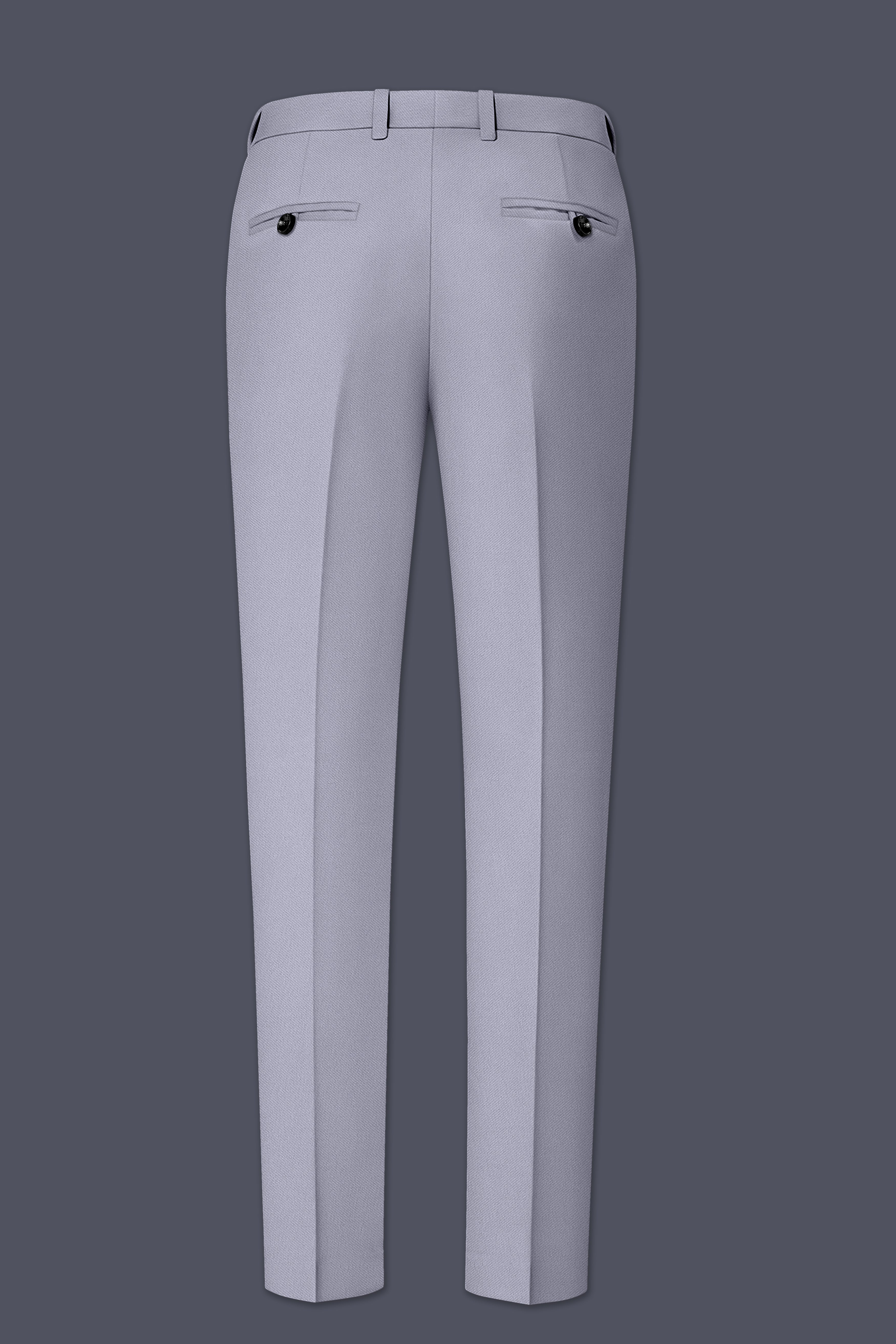 Graphite-Korean Topaz Gray 4-Way Stretch Wrinkle-Free Wool Rich Stretchable Waistband Pant