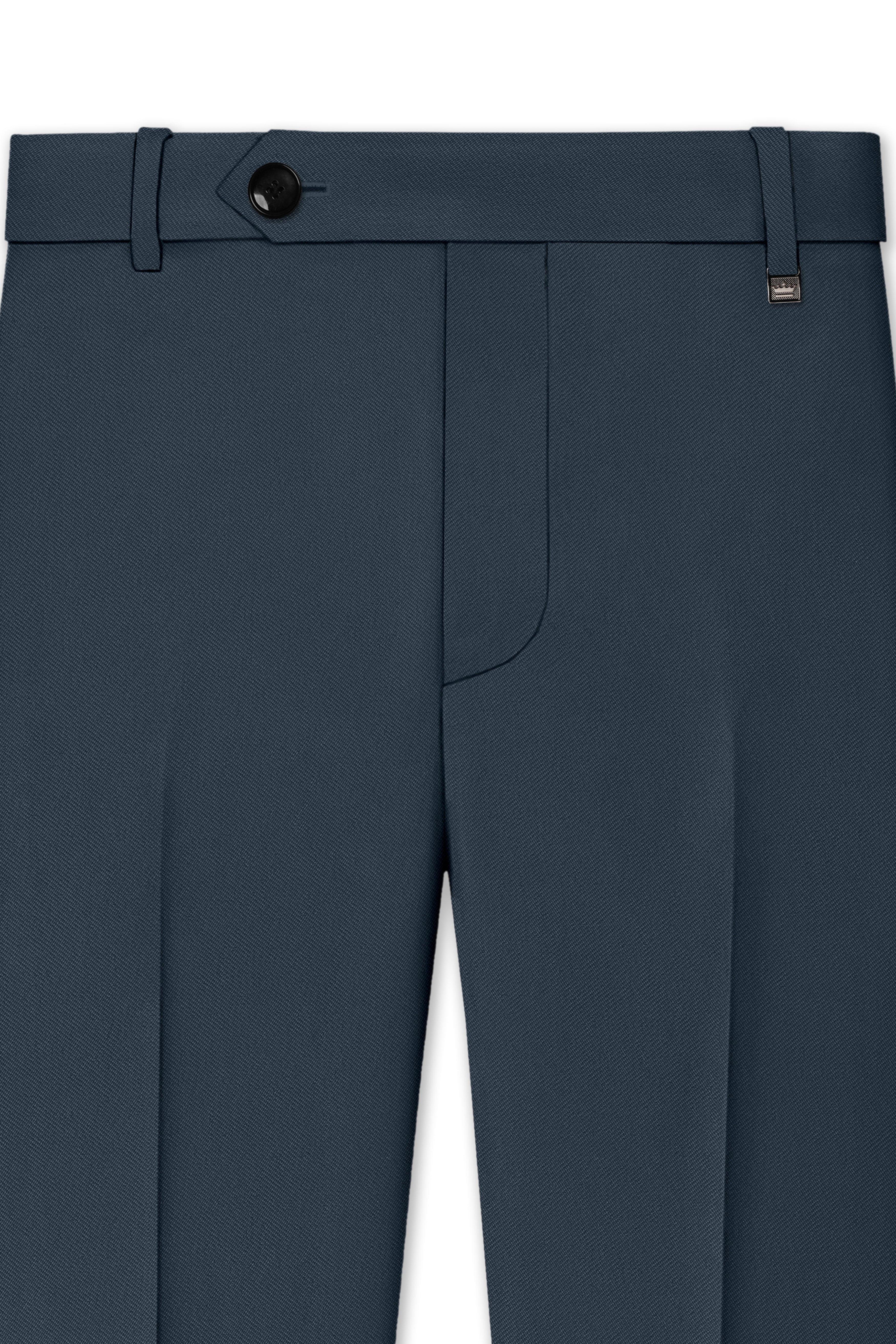 Titan-Shark Gray Wool Rich Slight Stretch Waistband Pant
