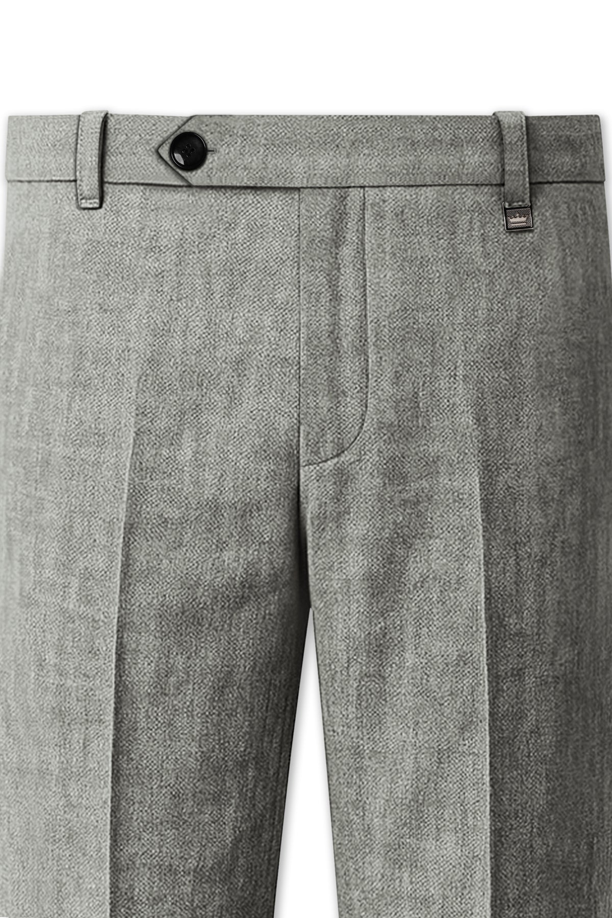 Verdant-Friar Green Luxurious Linen Stretchable Waistband Pant