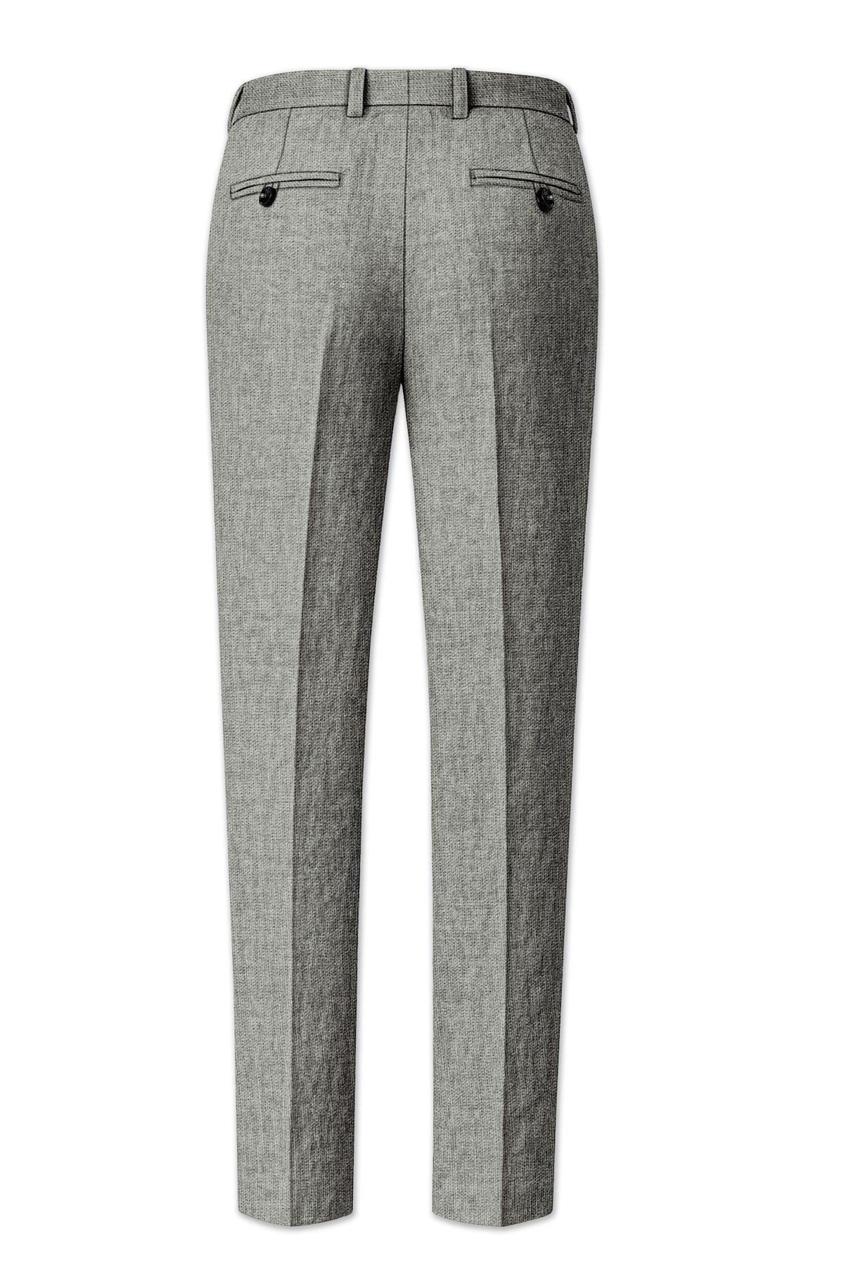 Verdant-Friar Green Luxurious Linen Stretchable Waistband Pant