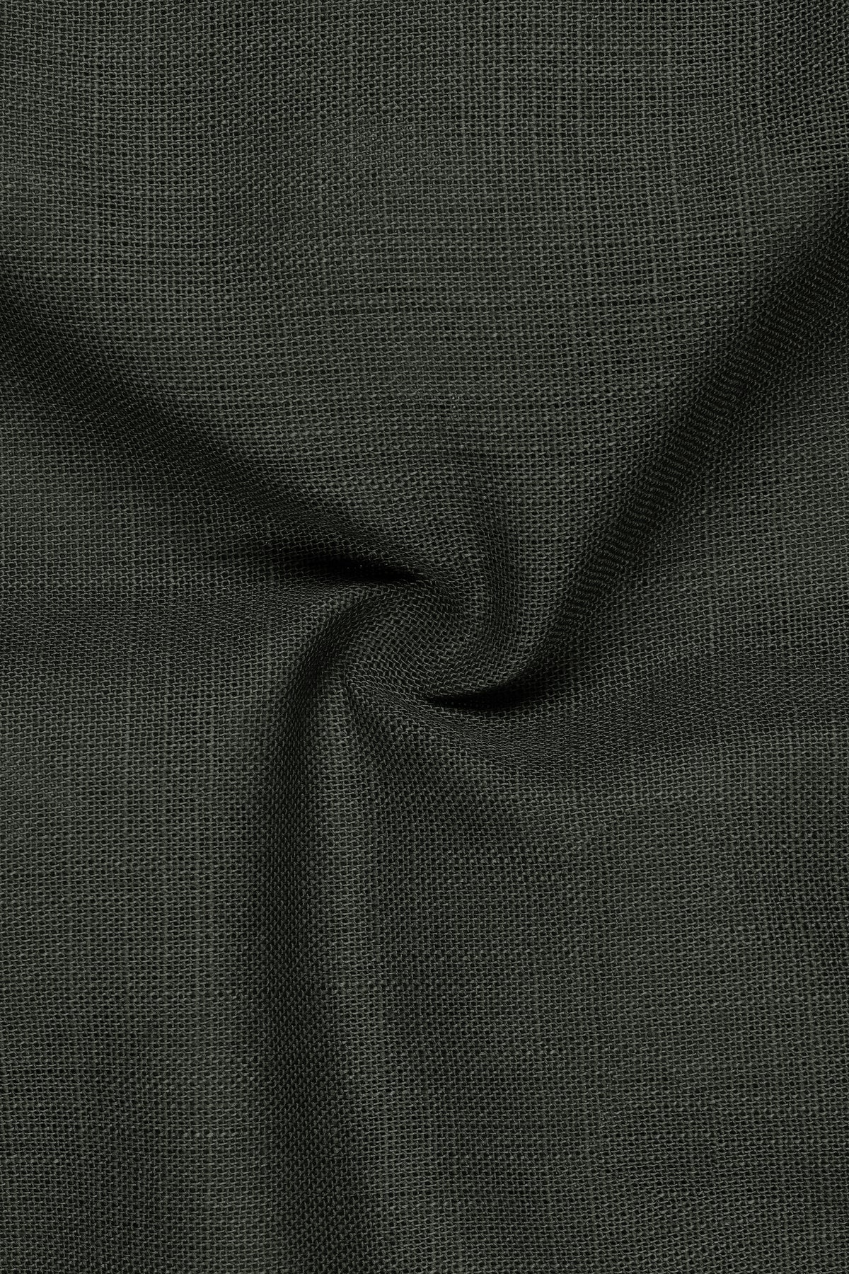 Moss-Dune Green Luxurious Linen Stretchable Waistband Pant