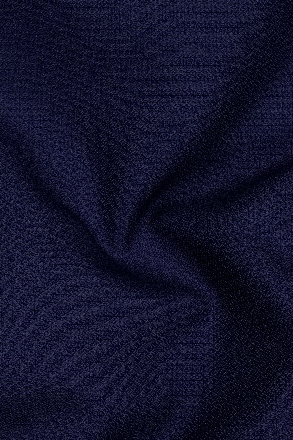 Sapphire-Haiti Blue Diamond Textured Wool Rich Slight Stretch Waistband Pant