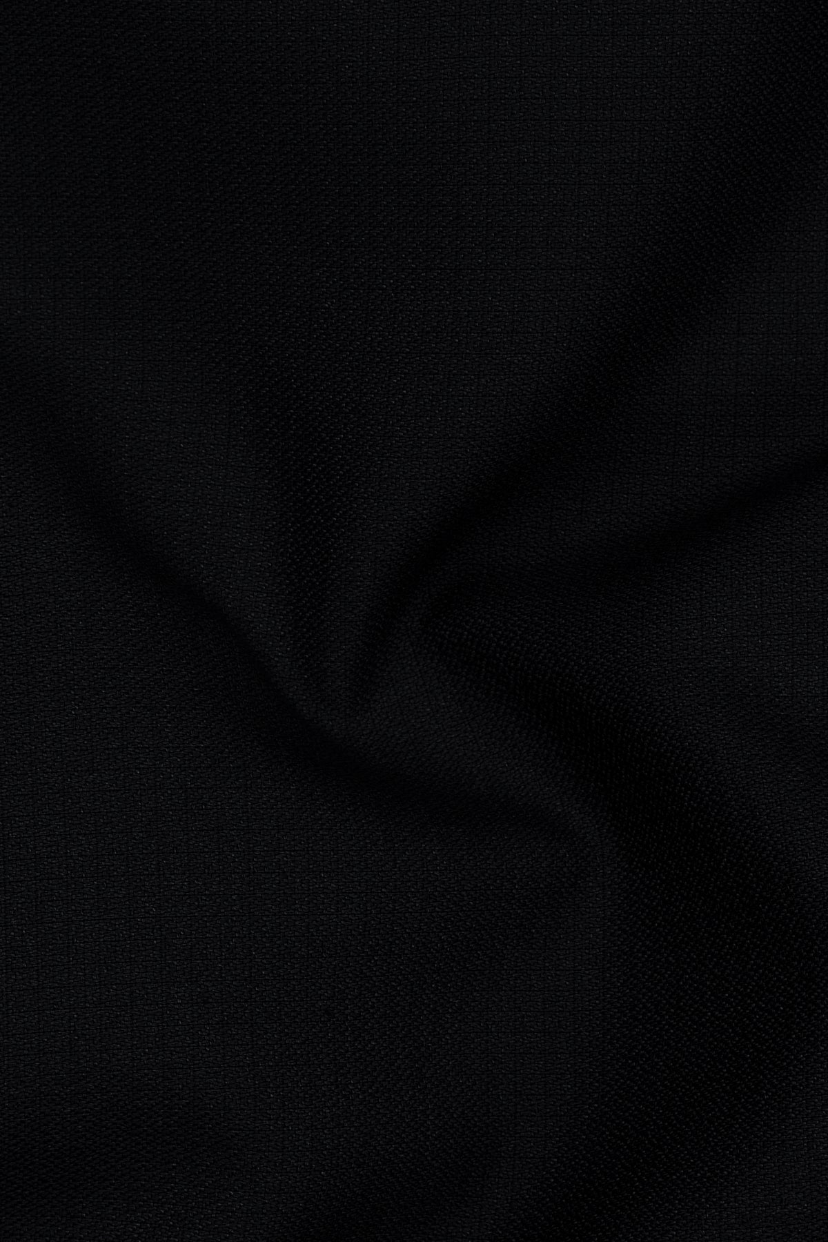 Obsidian-Jade Black Diamond Textured Wool Rich Slight Stretch Waistband Pant