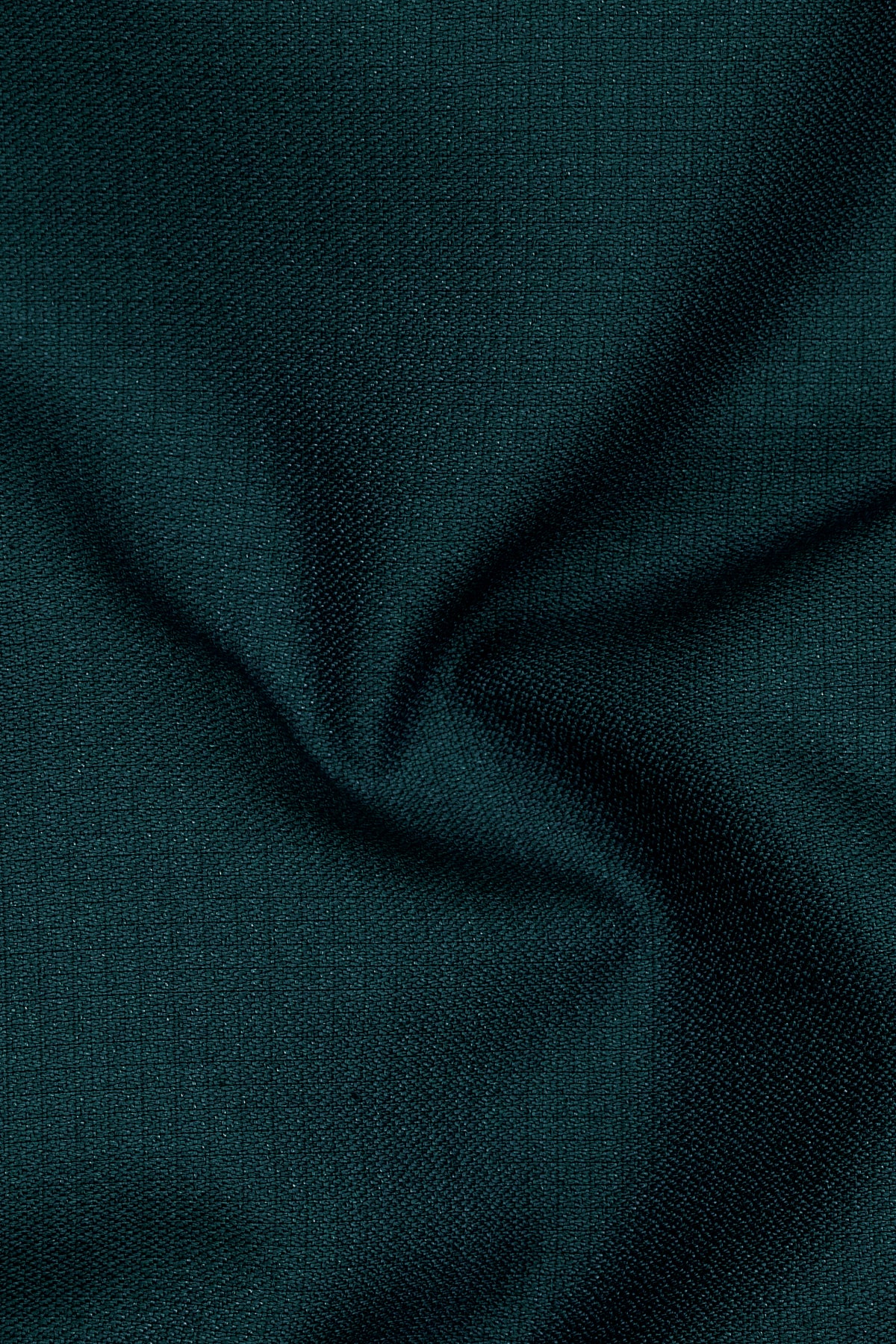 Facet-Dianne Green Diamond Textured Wool Rich Slight Stretch Waistband Pant