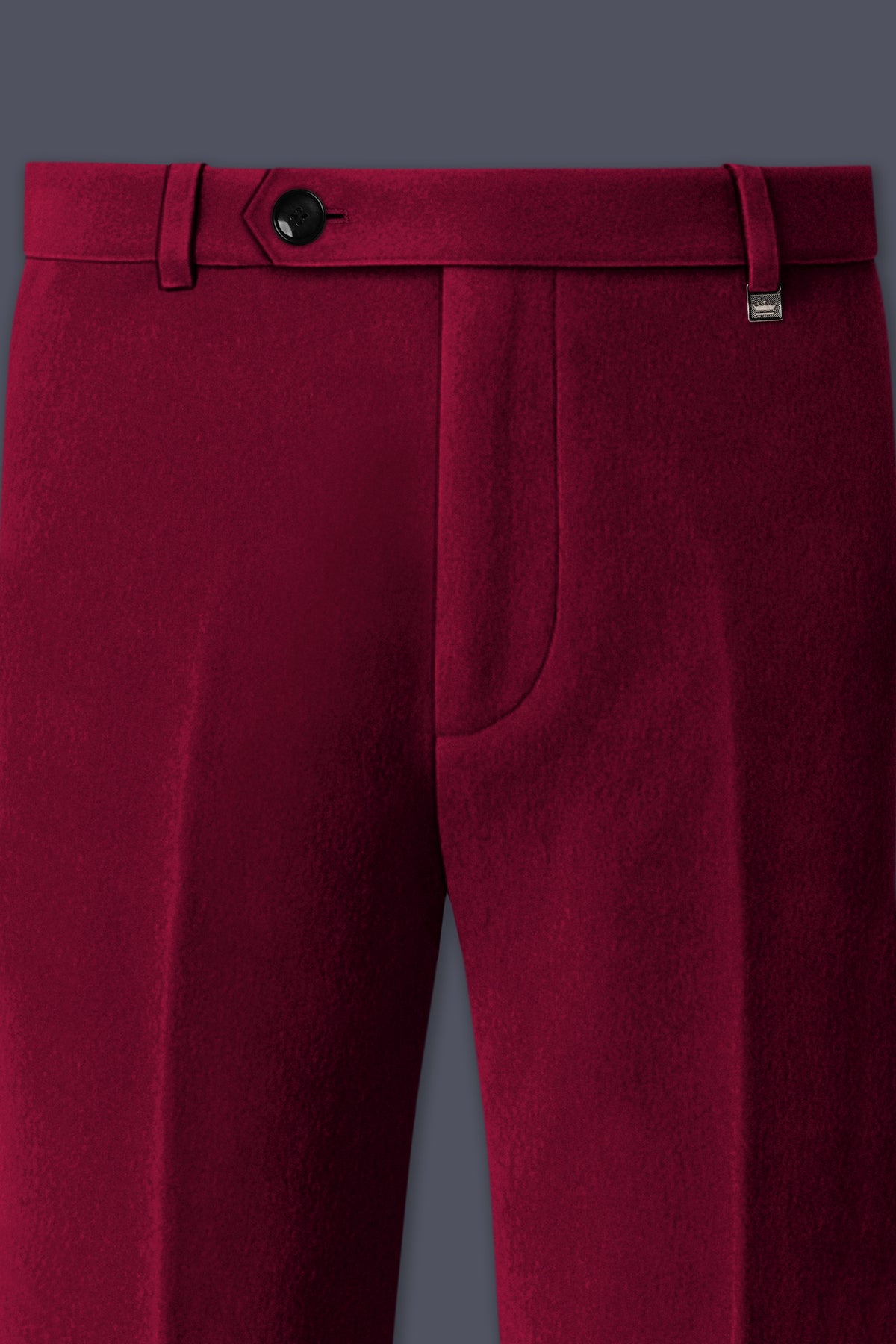 Nocturne-Cab Sav Maroon Velvet Stretchable Waistband Pant