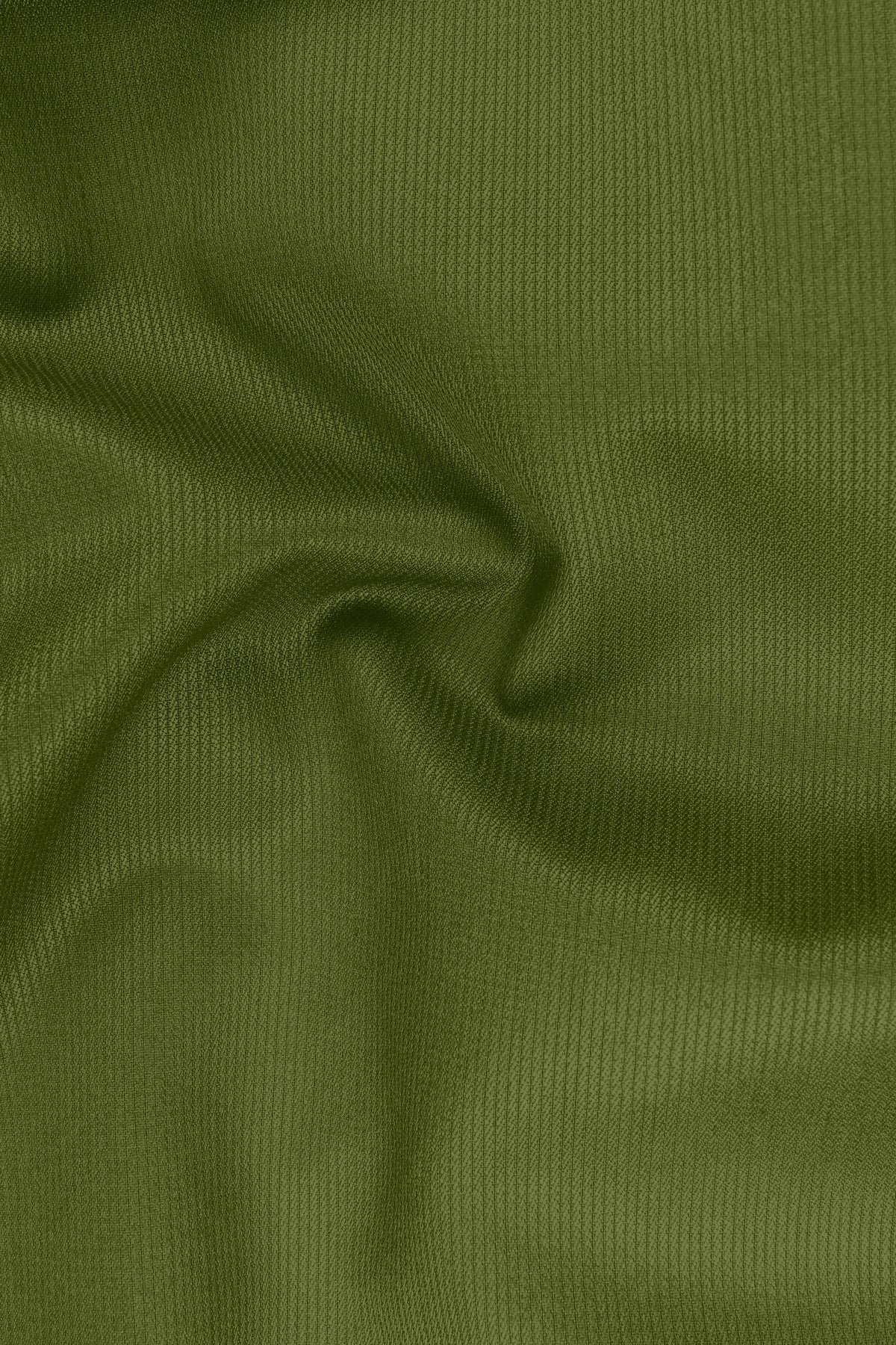 Hunter-Muddy Green Diamond Textured Wool Rich Slight Stretch Waistband Pant