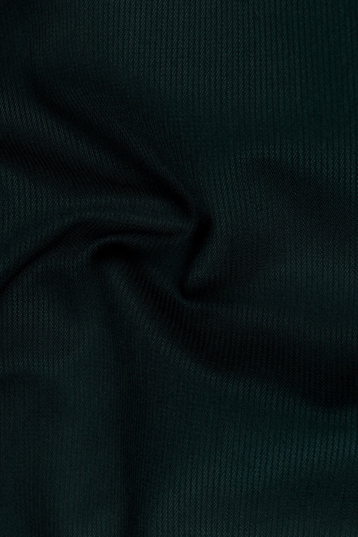 Viridian-Burnham Green Diamond Textured Wool Rich Slight Stretch Waistband Pant