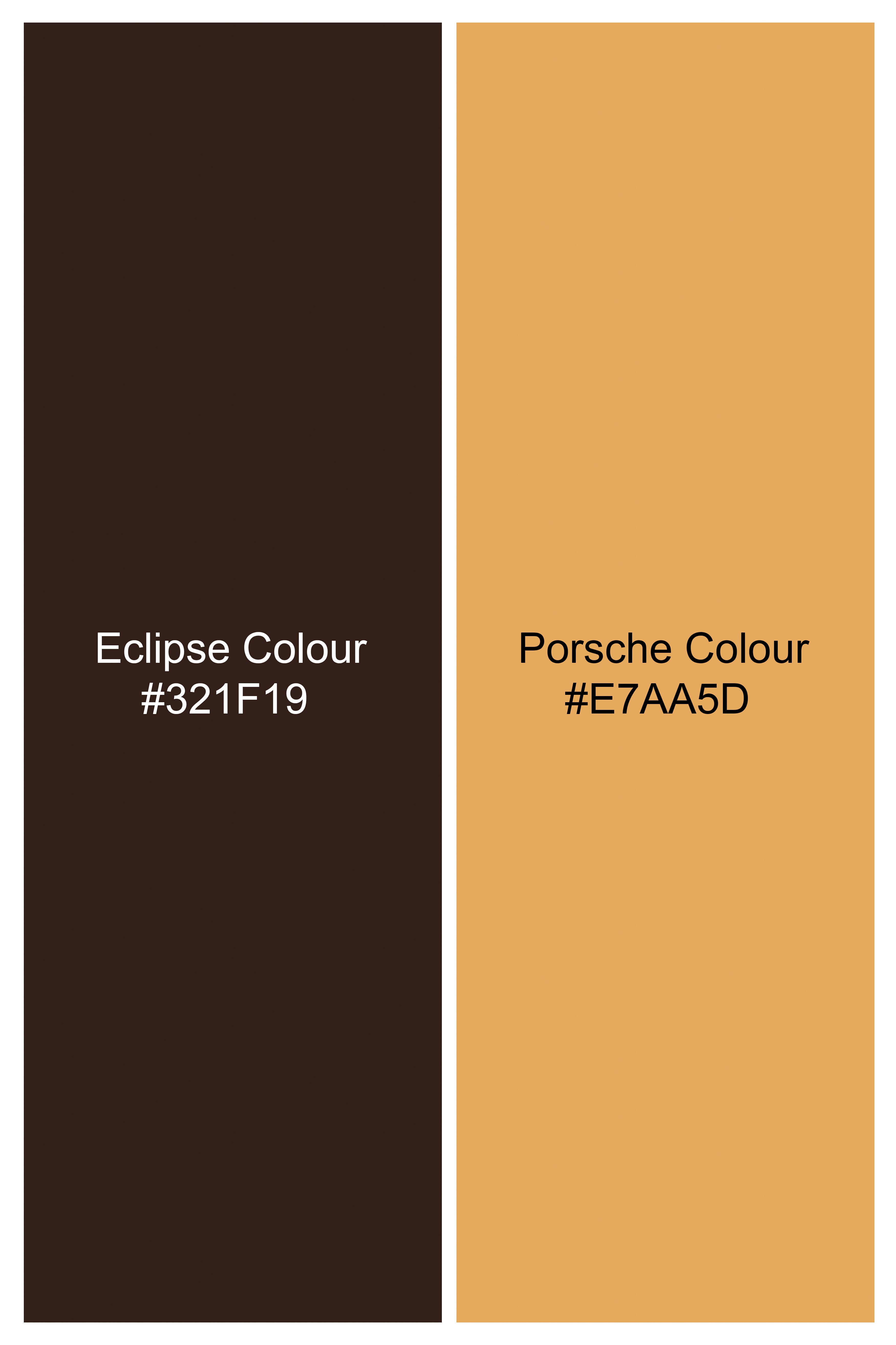 Eclipse Brown Windowpane Tweed Trench Coat