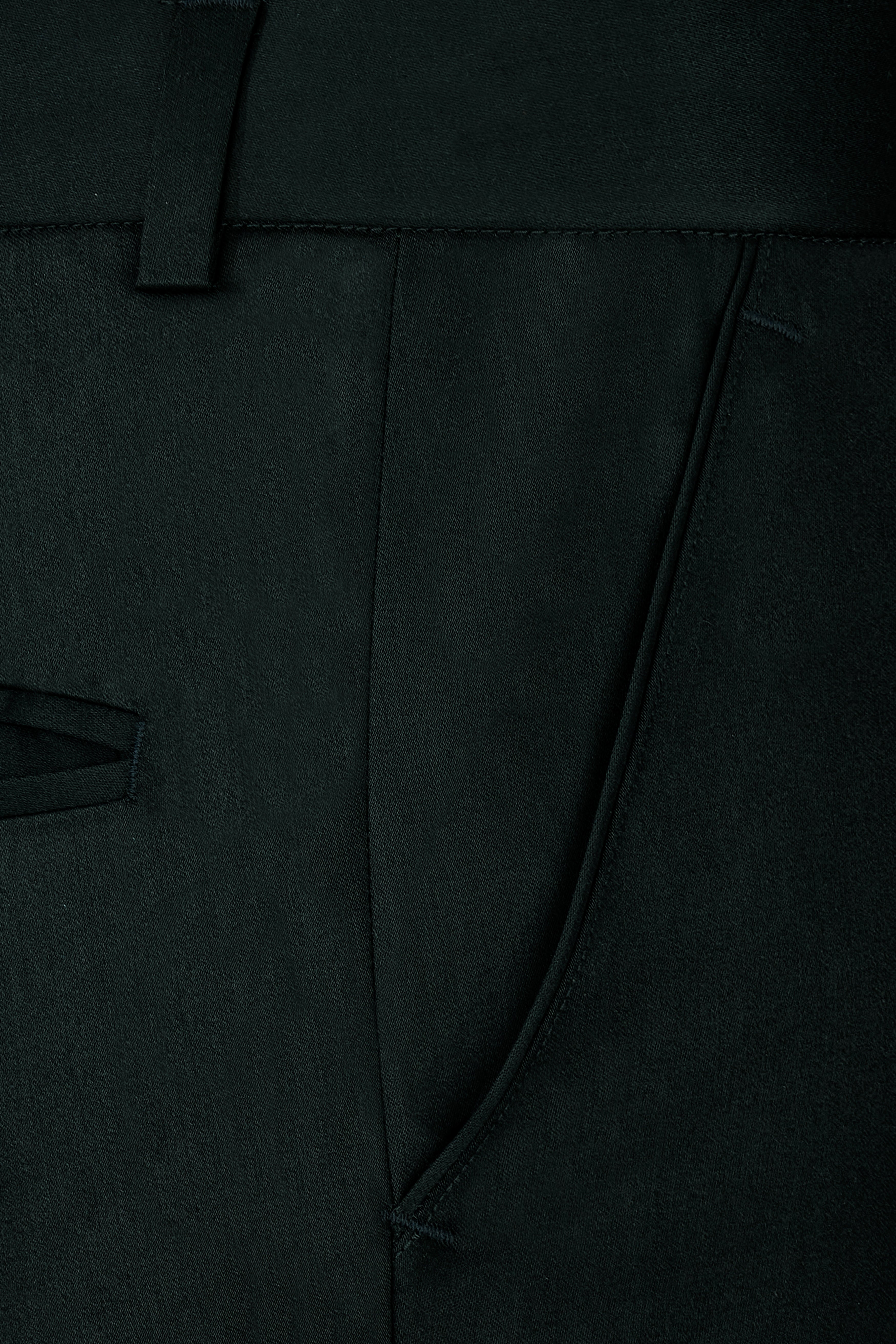 Juniper Green Subtle Sheen Double Breasted Trench Coat with Pant