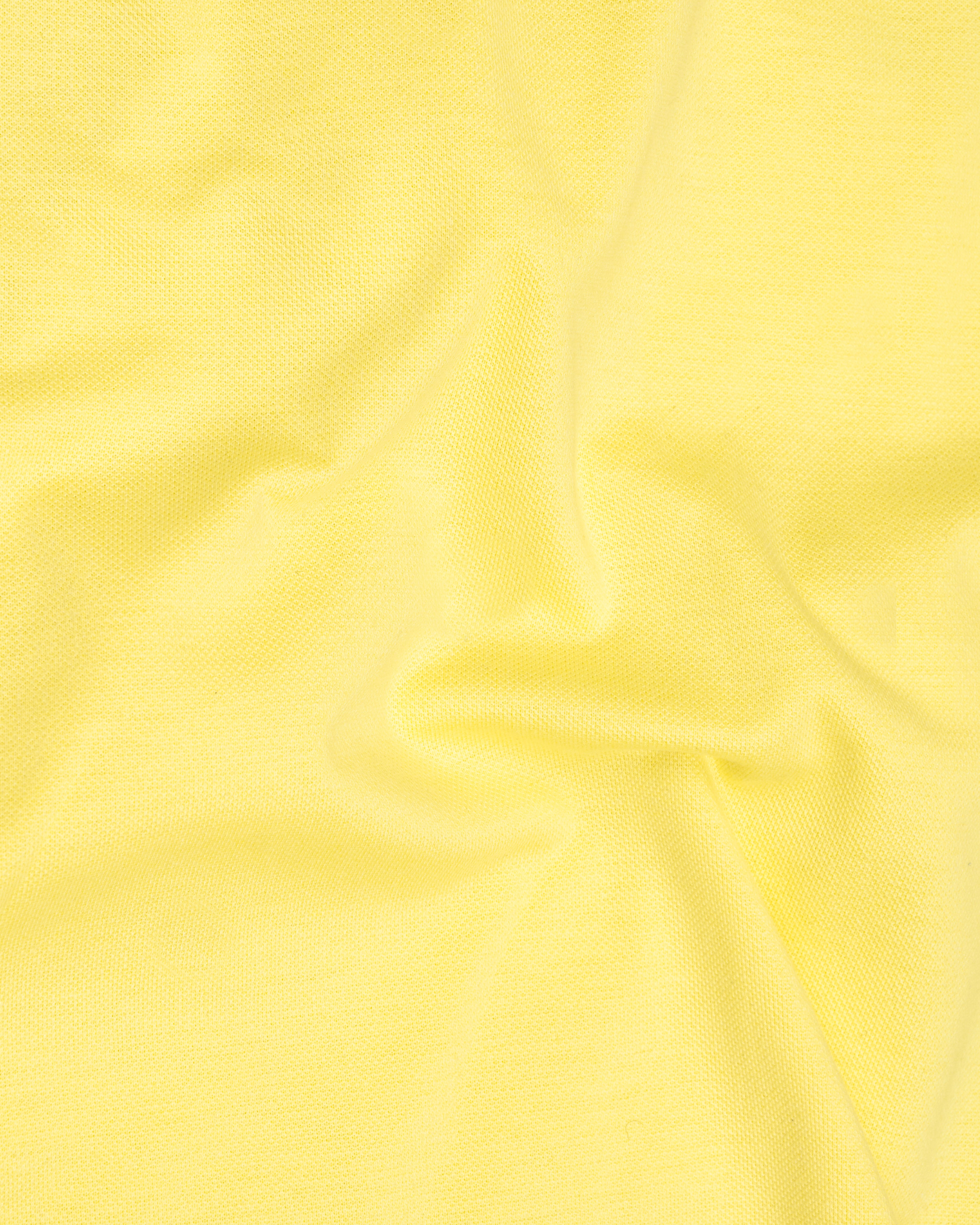 Sweet Corn Yellow Organic Cotton Pique Polo TS842-S, TS842-M, TS842-L, TS842-XL, TS842-XXL