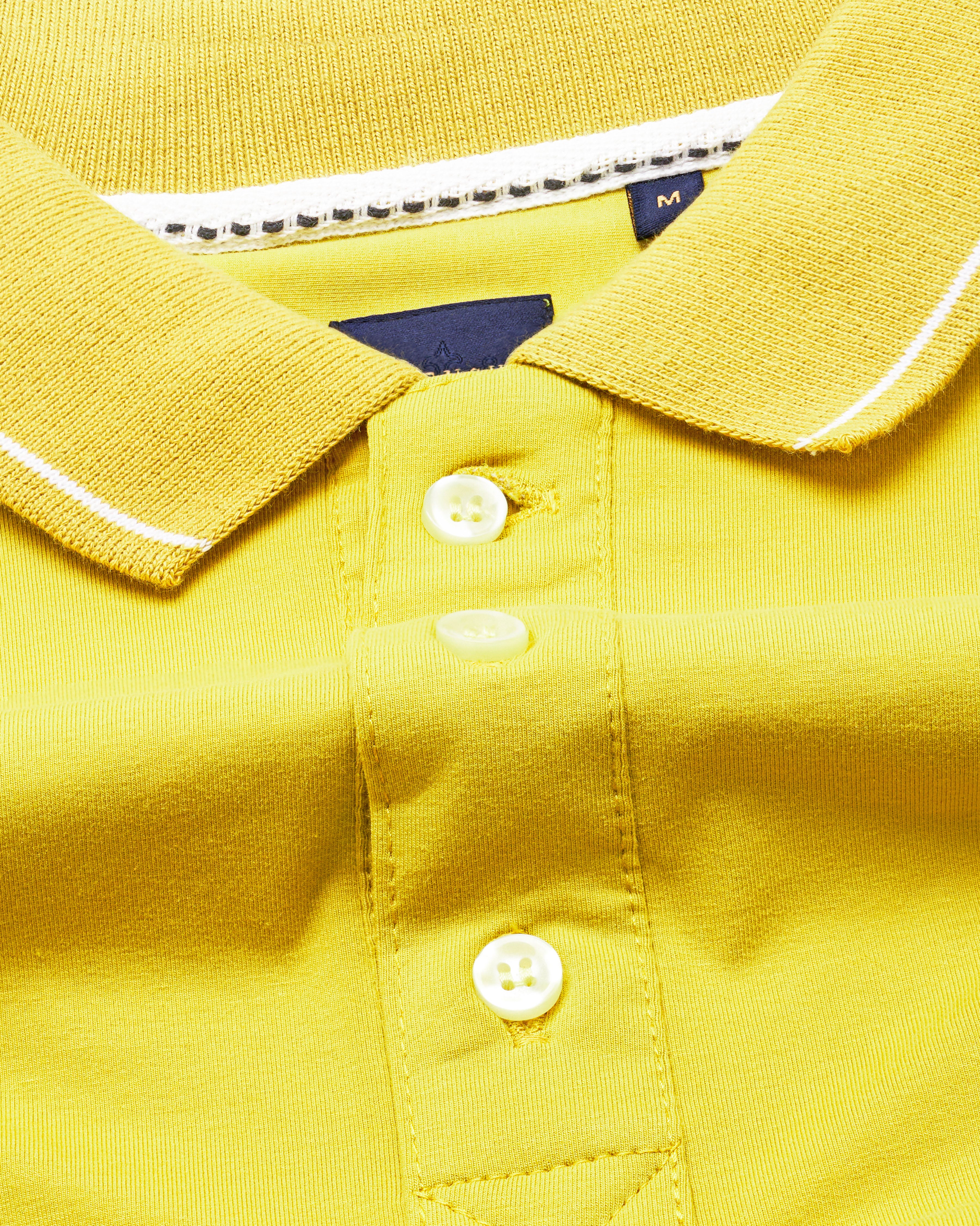 Dandelion Yellow Organic Cotton Mercerised Pique Polo TS858-S, TS858-M, TS858-L, TS858-XL, TS858-XXL