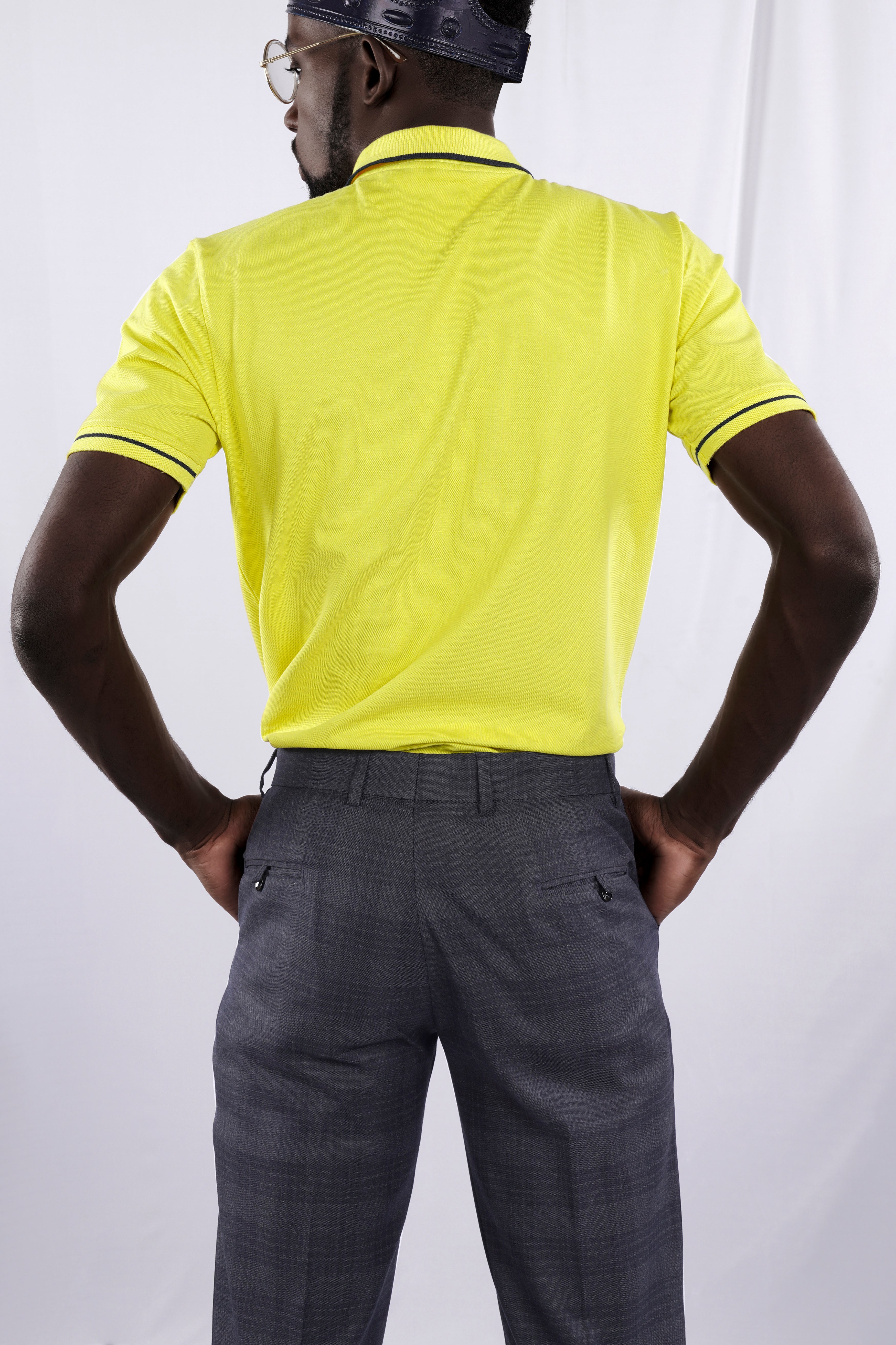 Lemon Yellow Mercerised Pique Polo