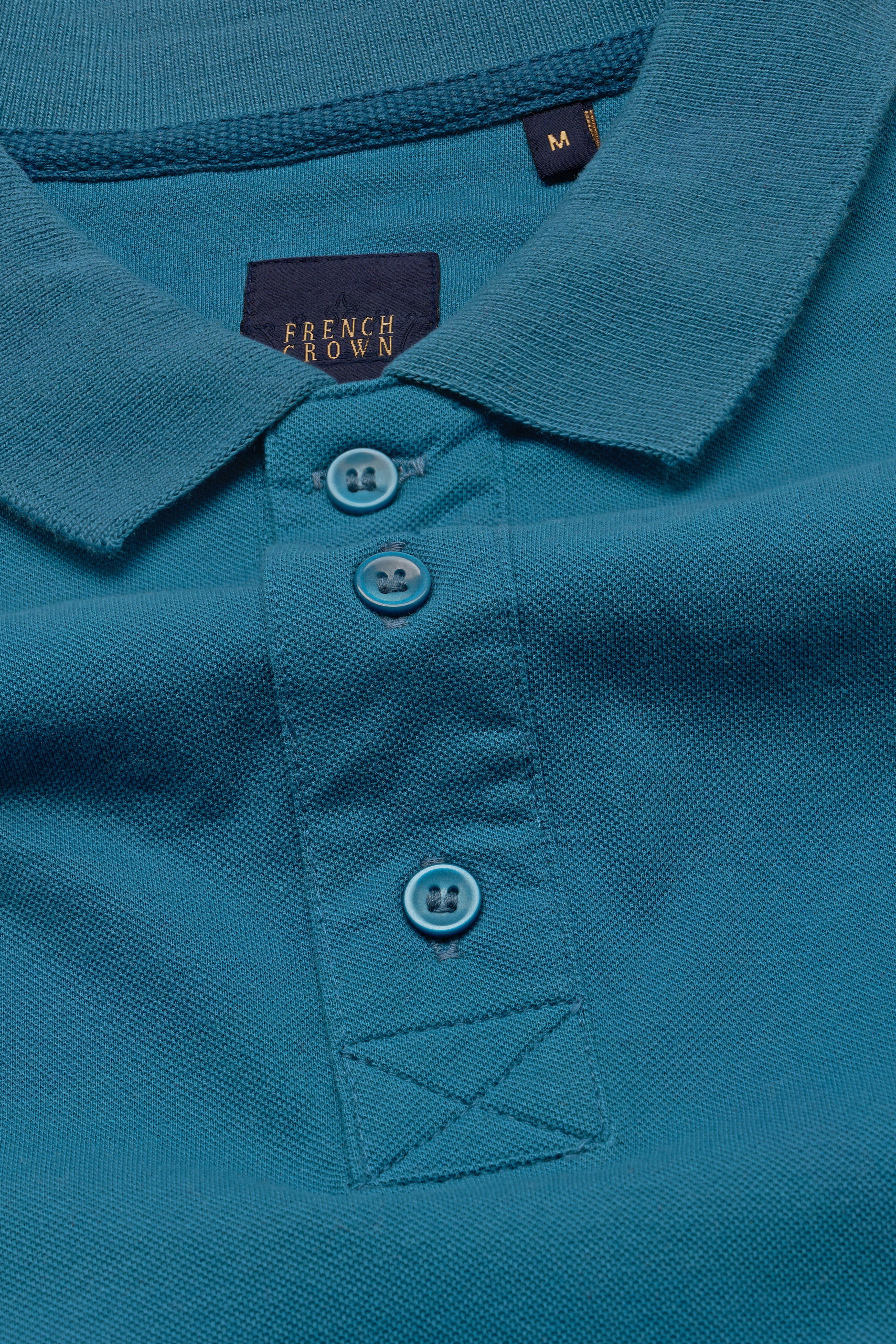 Chathams Blue and White Premium Cotton Pique Polo TS896-S, TS896-M, TS896-L, TS896-XL, TS896-XXL