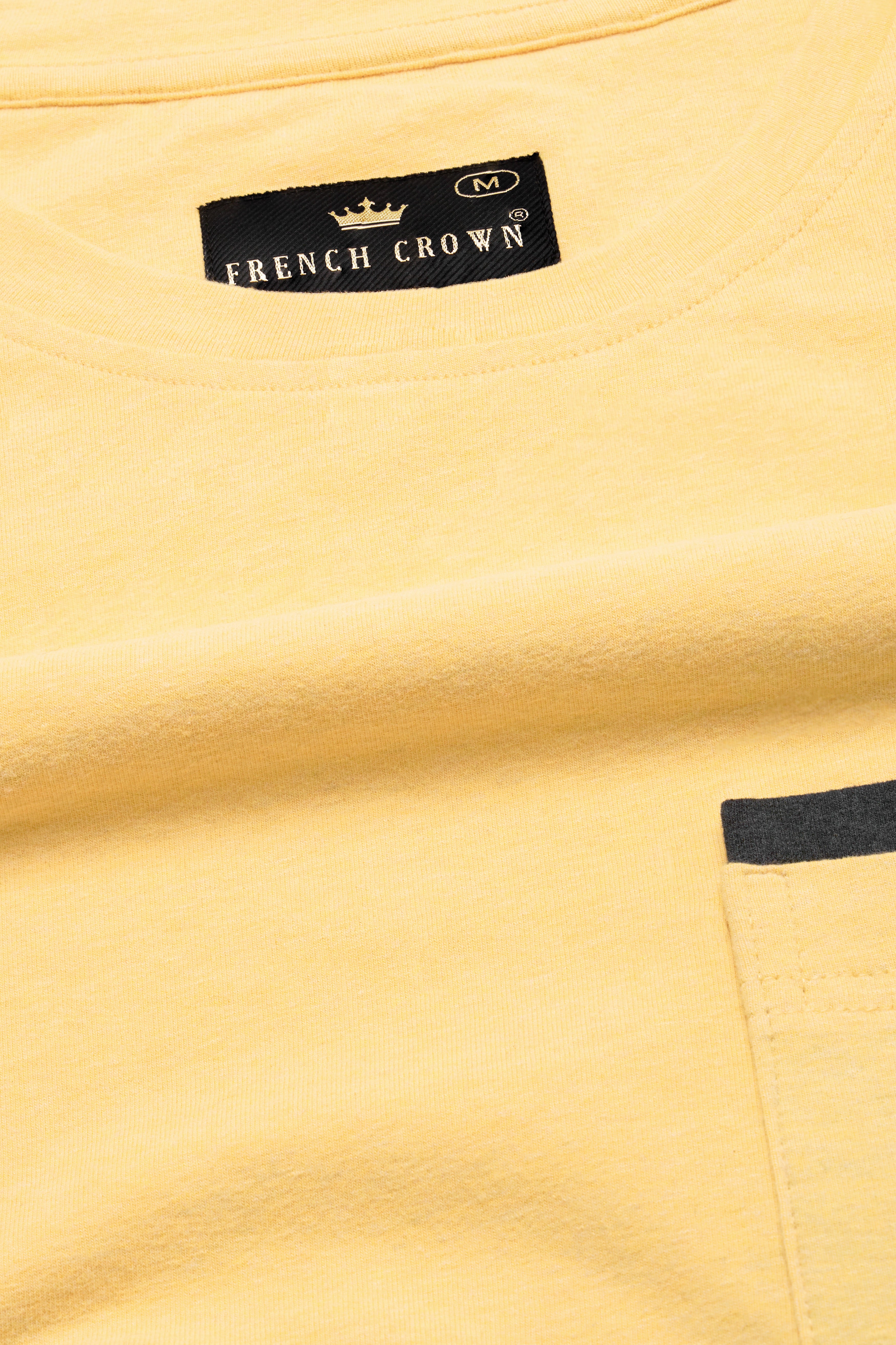 Marzipan Yellow Premium Cotton Jersey T-shirt TS901-S, TS901-M, TS901-L, TS901-XL, TS901-XXL