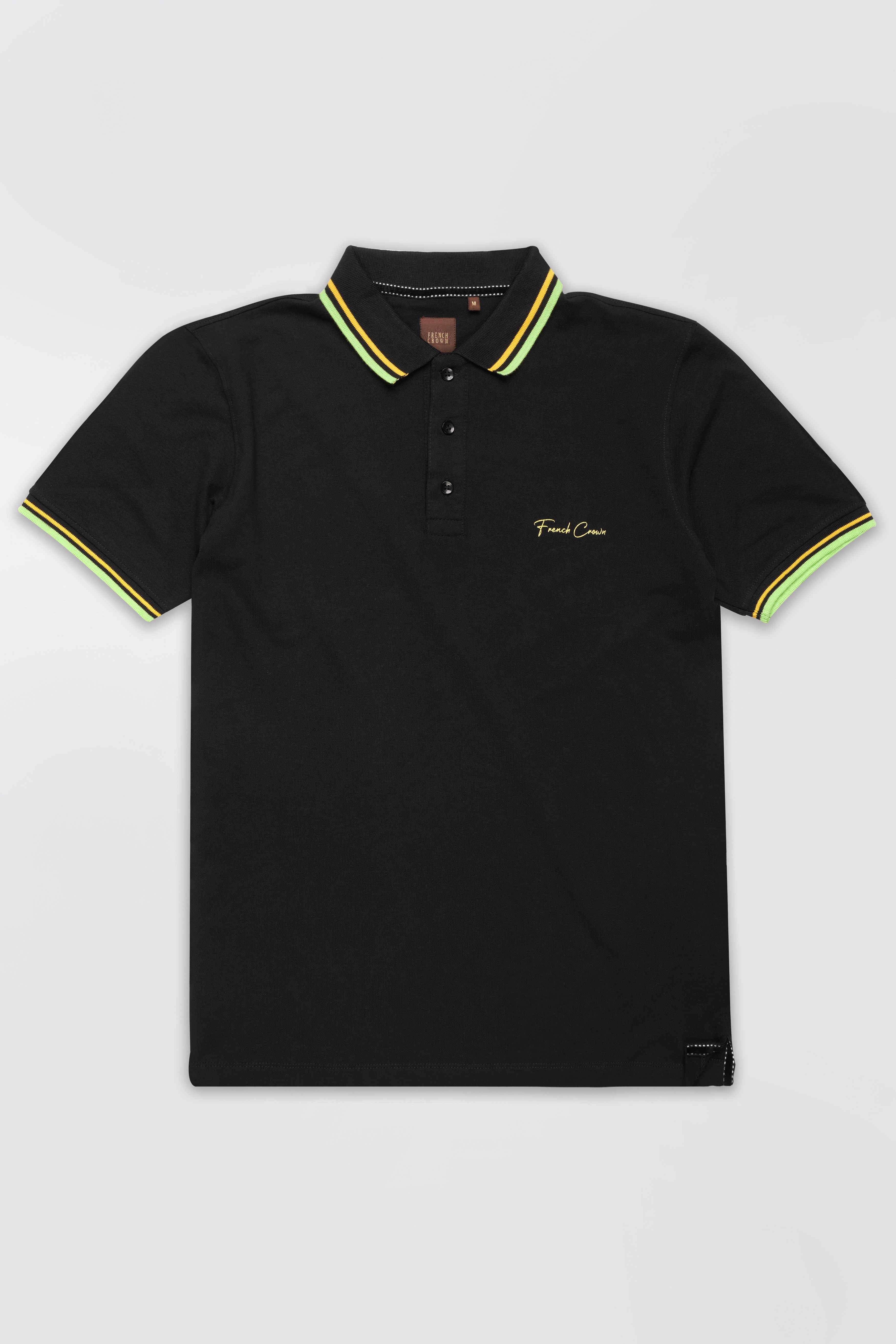 Jade Black Premium Cotton Pique Polo TS939-S, TS939-M, TS939-L, TS939-XL, TS939-XXL