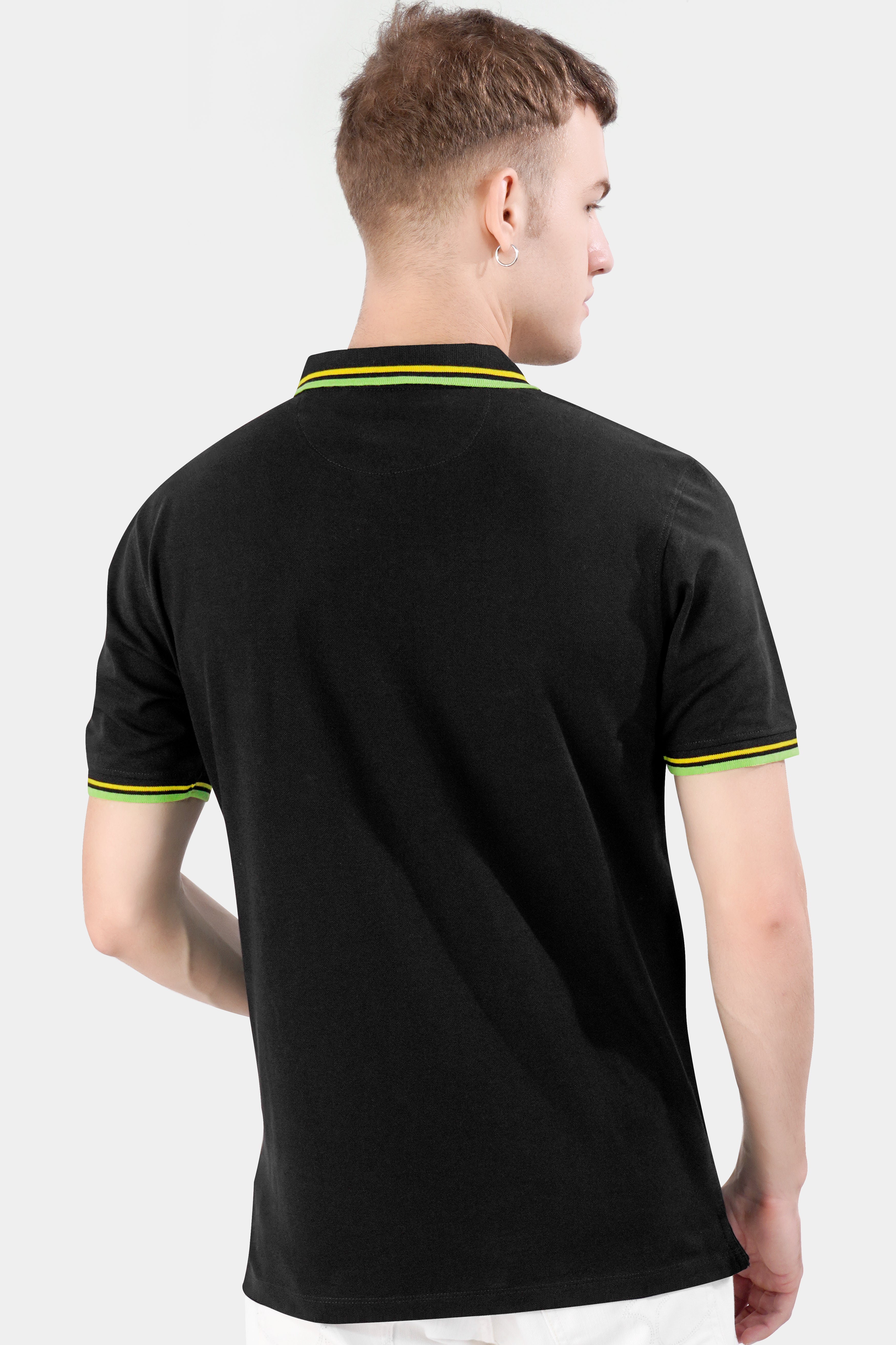 Jade Black Premium Cotton Pique Polo TS939-S, TS939-M, TS939-L, TS939-XL, TS939-XXL