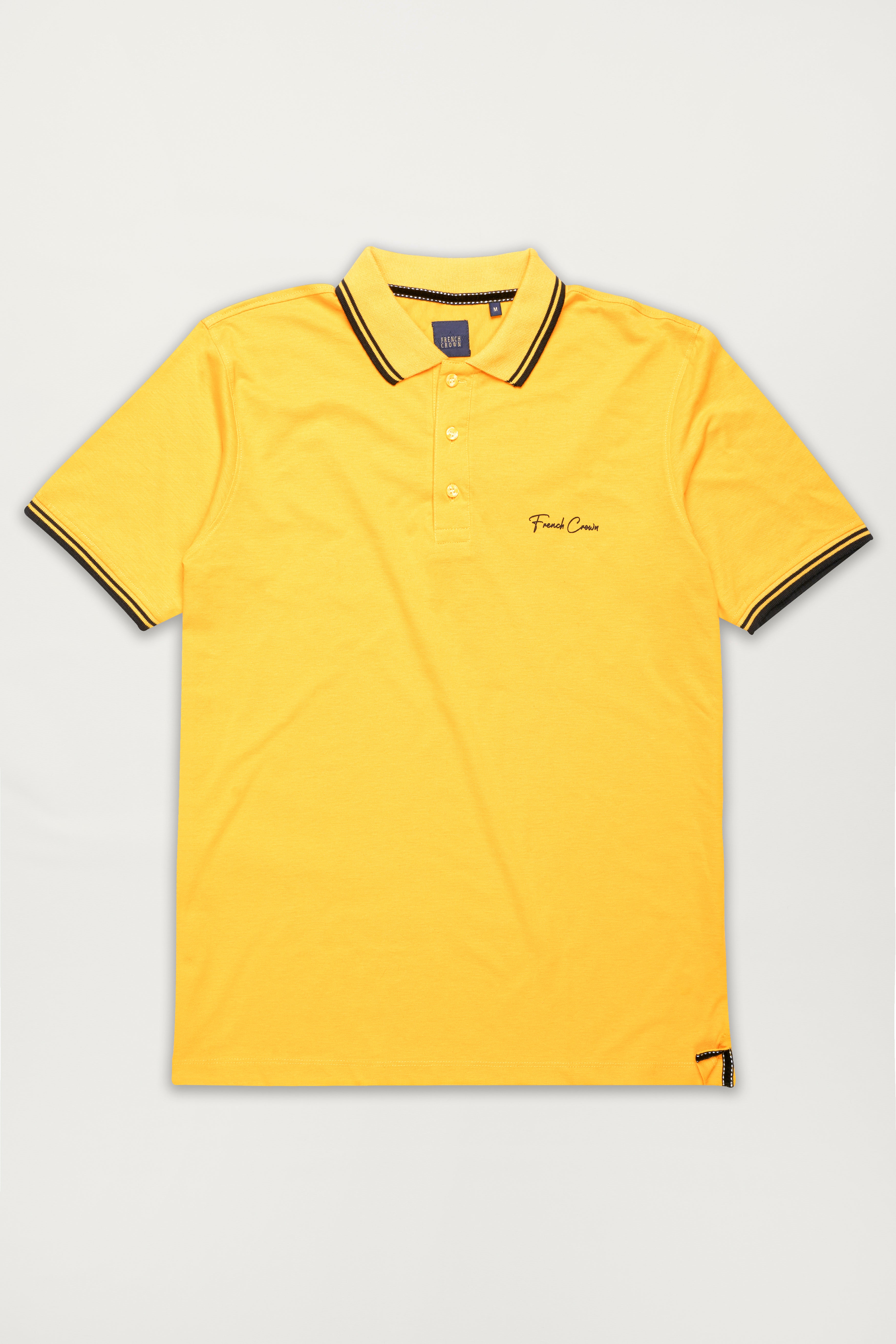 Sunglow Orange Premium Cotton Pique Polo TS941-S, TS941-M, TS941-L, TS941-XL, TS941-XXL