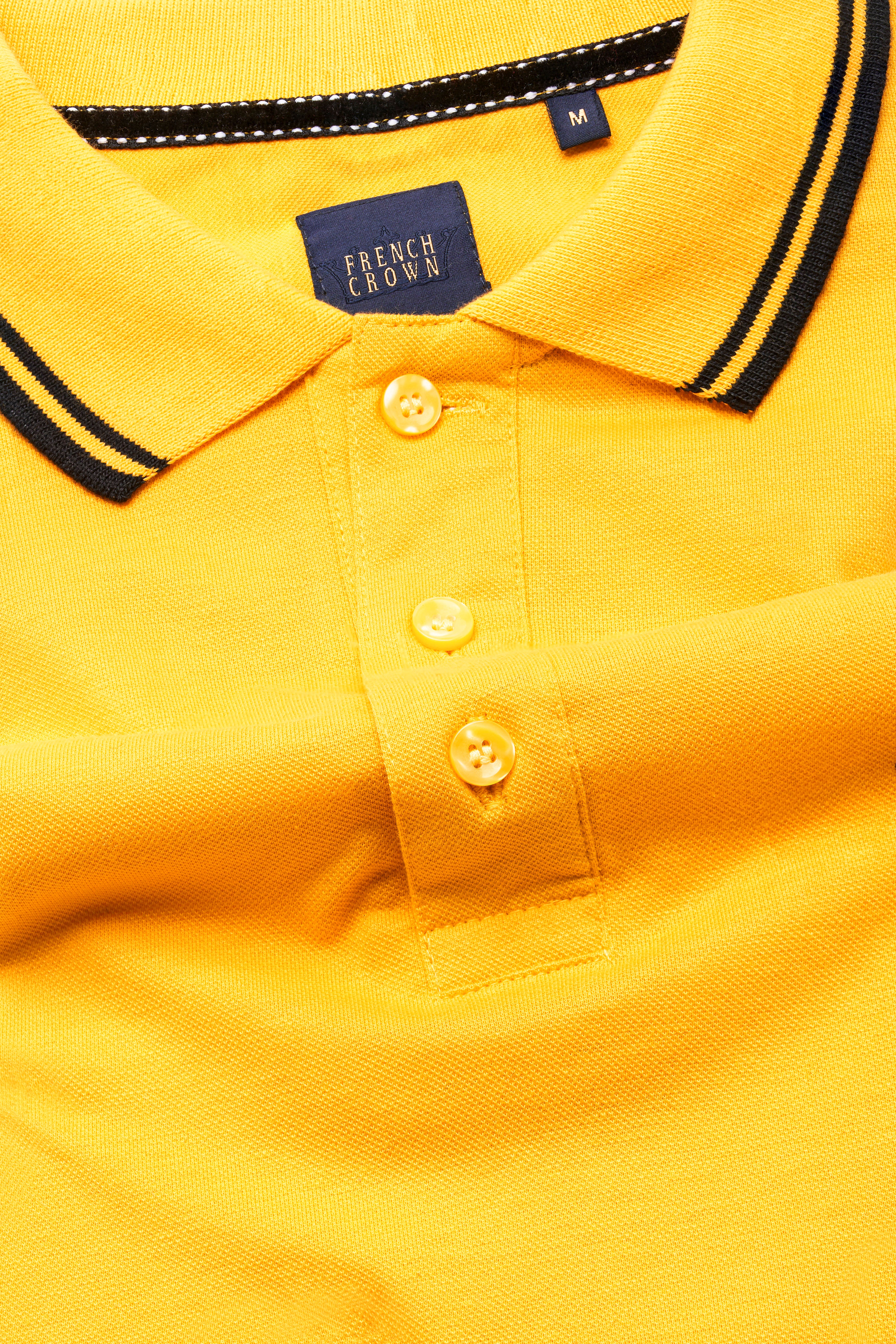 Sunglow Orange Premium Cotton Pique Polo TS941-S, TS941-M, TS941-L, TS941-XL, TS941-XXL