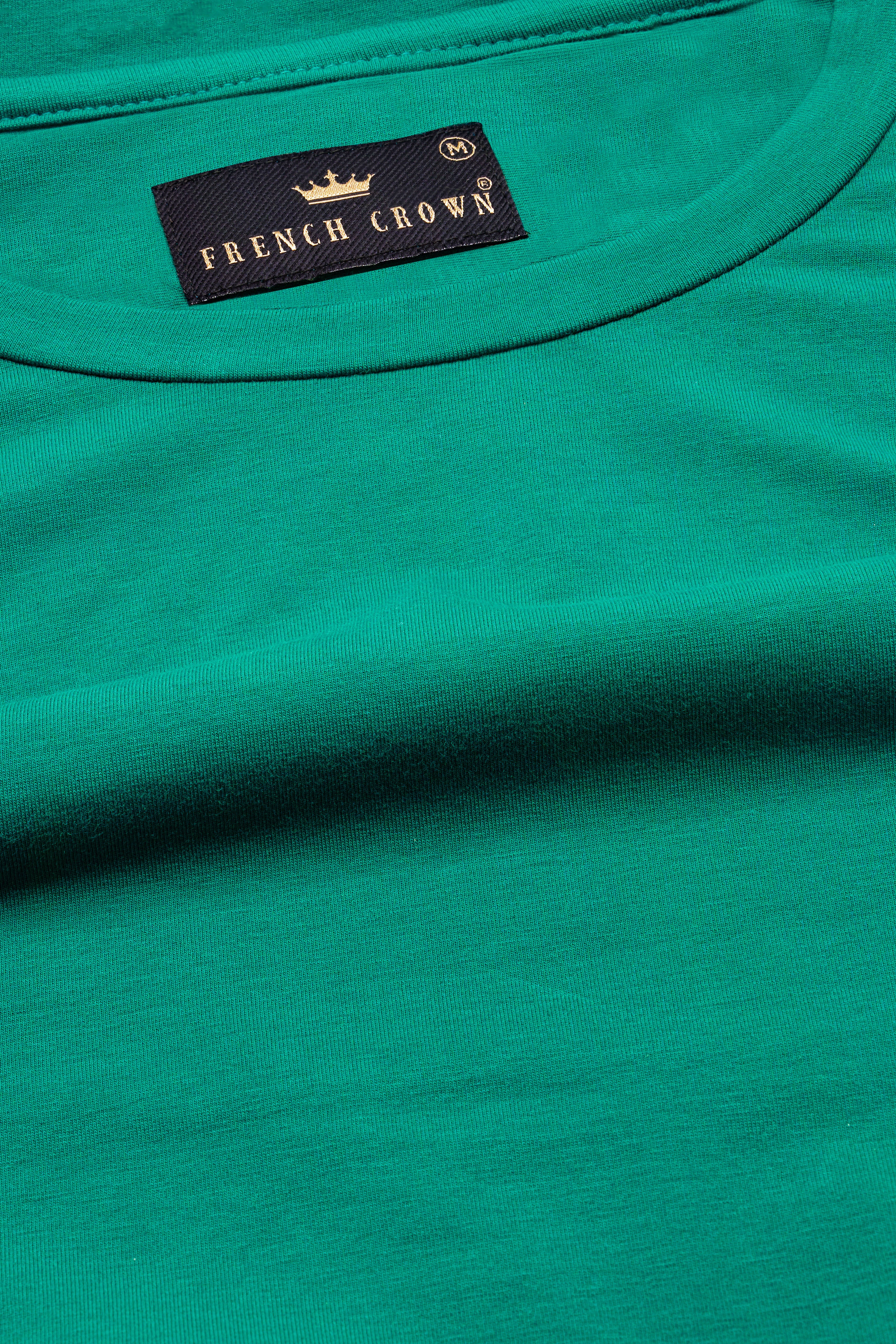 Gossamer Green Hand Painted Premium Cotton Designer T-Shirt TS005-W014-S, TS005-W014-M, TS005-W014-L, TS005-W014-XL, TS005-W014-XXL