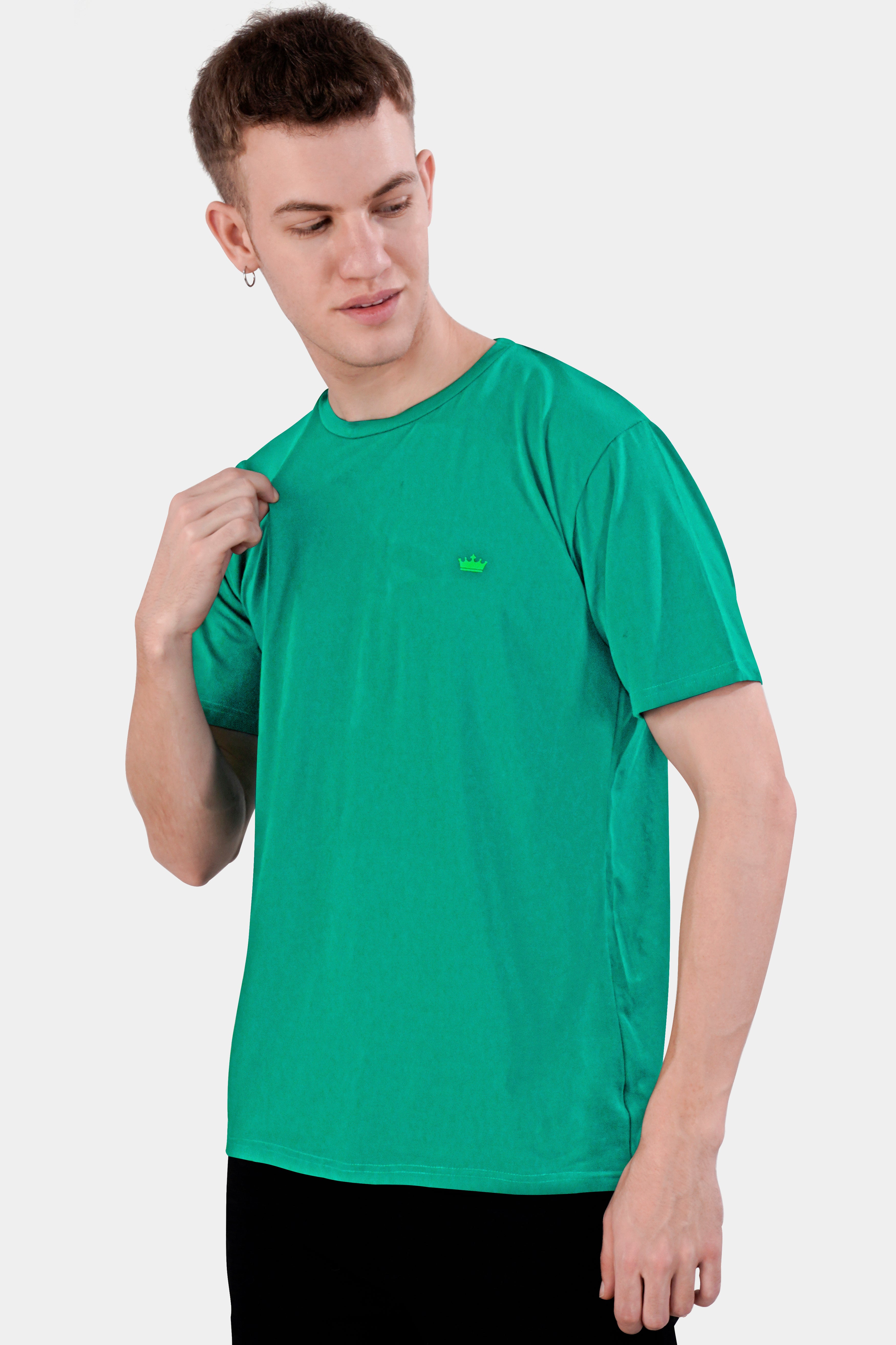 Gossamer Green Hand Painted Premium Cotton T-shirt TS005-W016-ART-S, TS005-W016-ART-M, TS005-W016-ART-L, TS005-W016-ART-XL, TS005-W016-ART-XXL