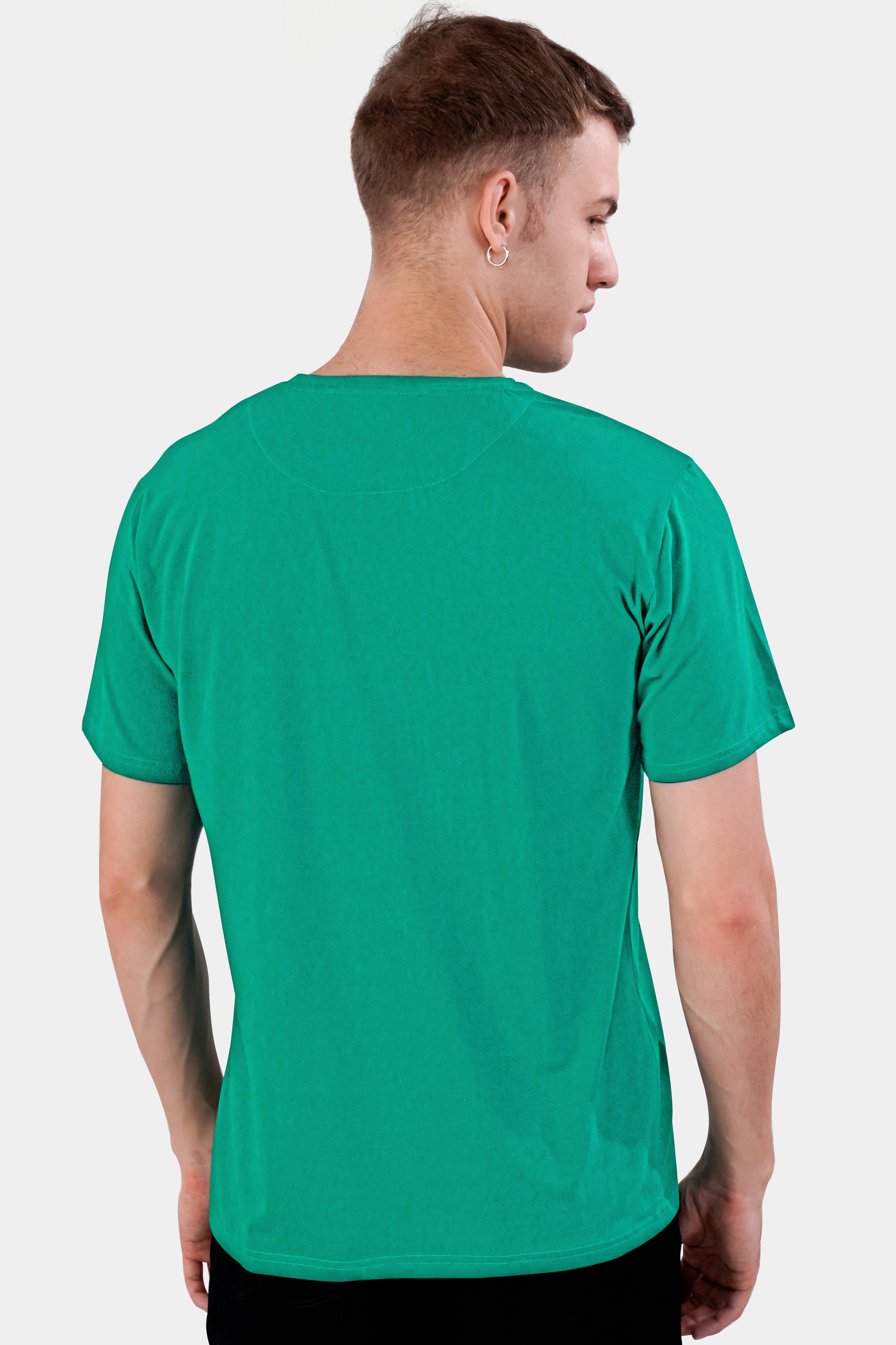 Gossamer Green Hand Painted Premium Cotton T-shirt TS005-W016-ART-S, TS005-W016-ART-M, TS005-W016-ART-L, TS005-W016-ART-XL, TS005-W016-ART-XXL