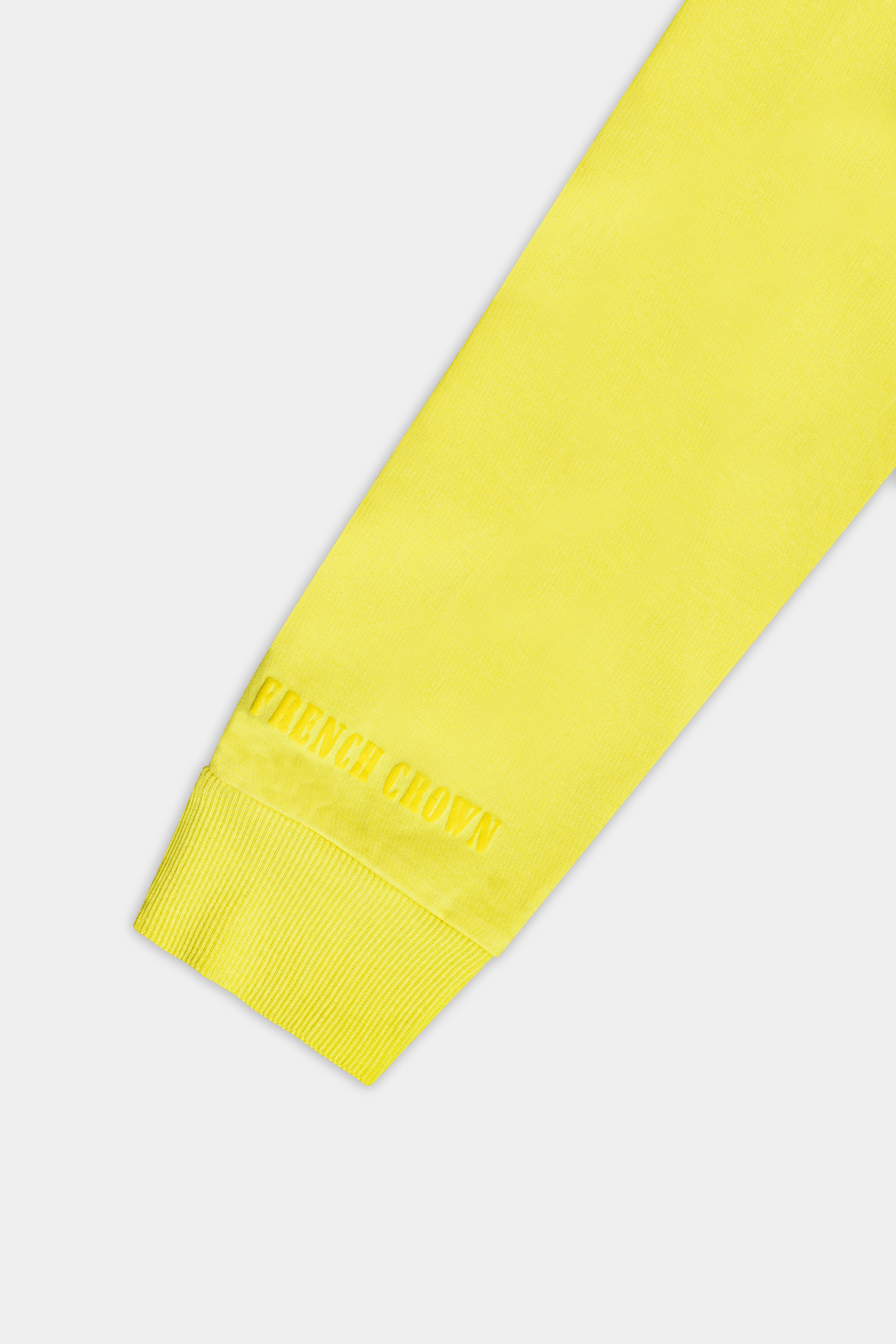 Dandelion Yellow Baseball Printed Premium Organic Cotton Sweatshirt