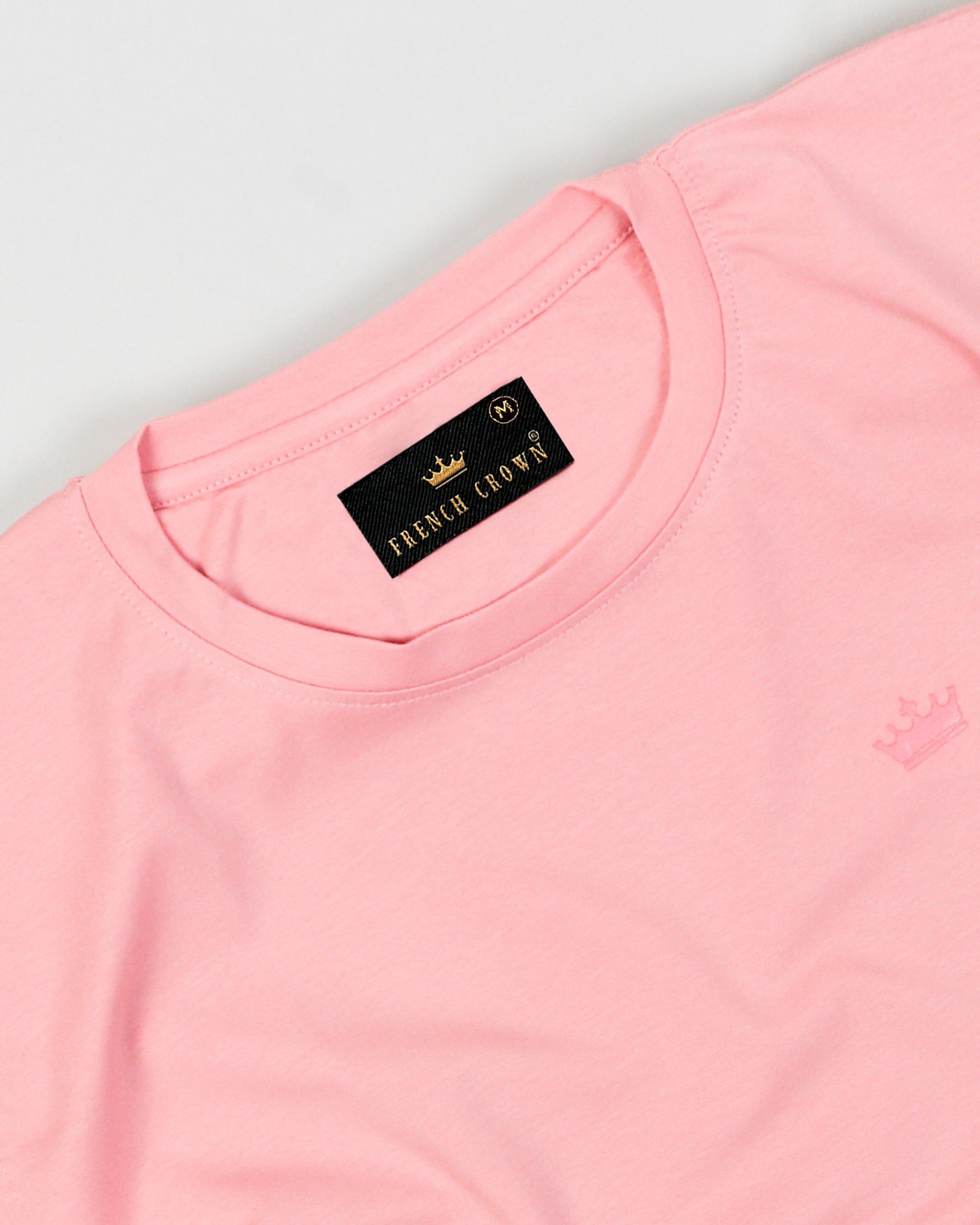 Seashell Pink Super Soft Premium Organic Cotton T-shirt TS007-S, TS007-M, TS007-L, TS007-XL, TS007-XXL