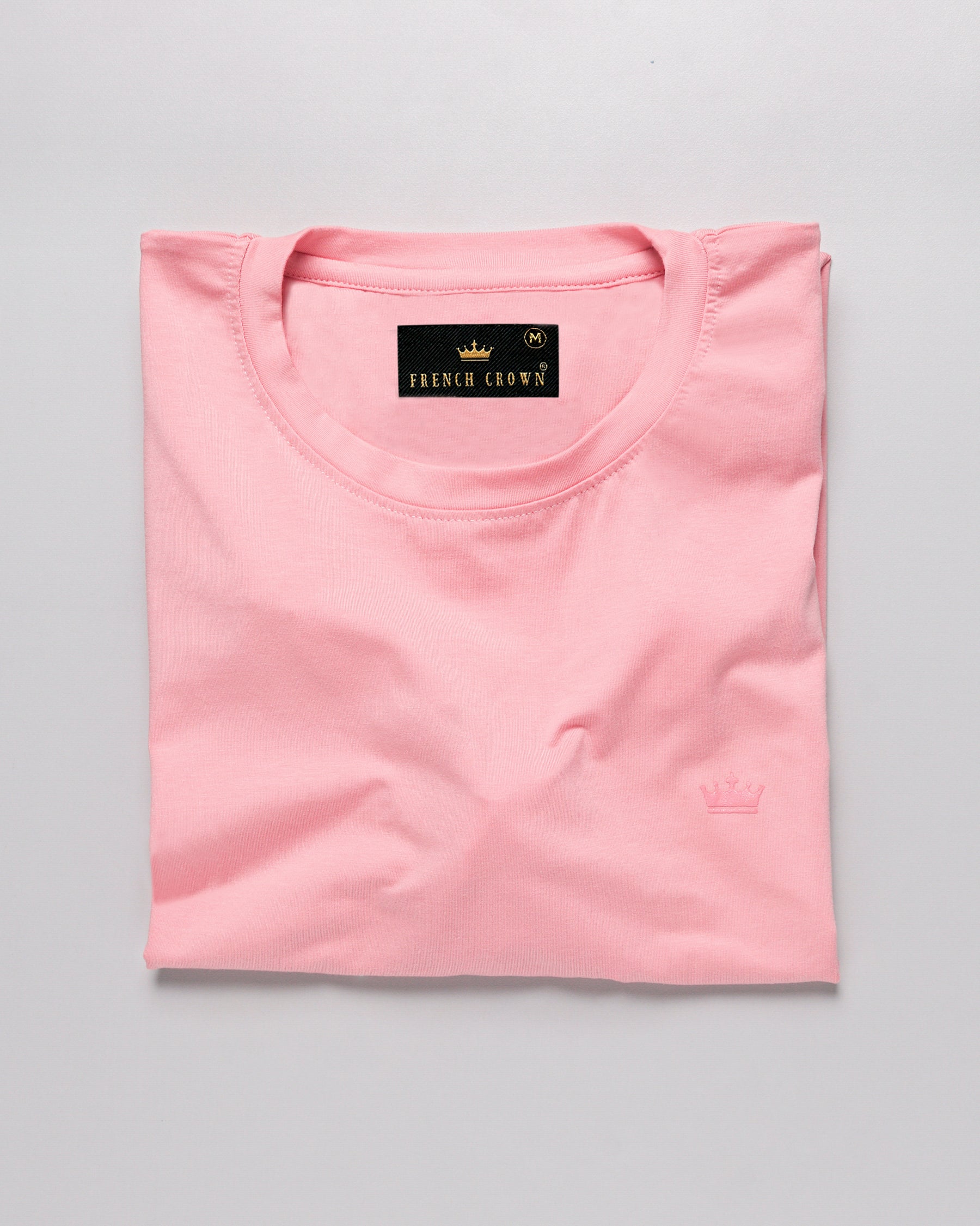 Seashell Pink Super Soft Premium Organic Cotton T-shirt TS007-S, TS007-M, TS007-L, TS007-XL, TS007-XXL